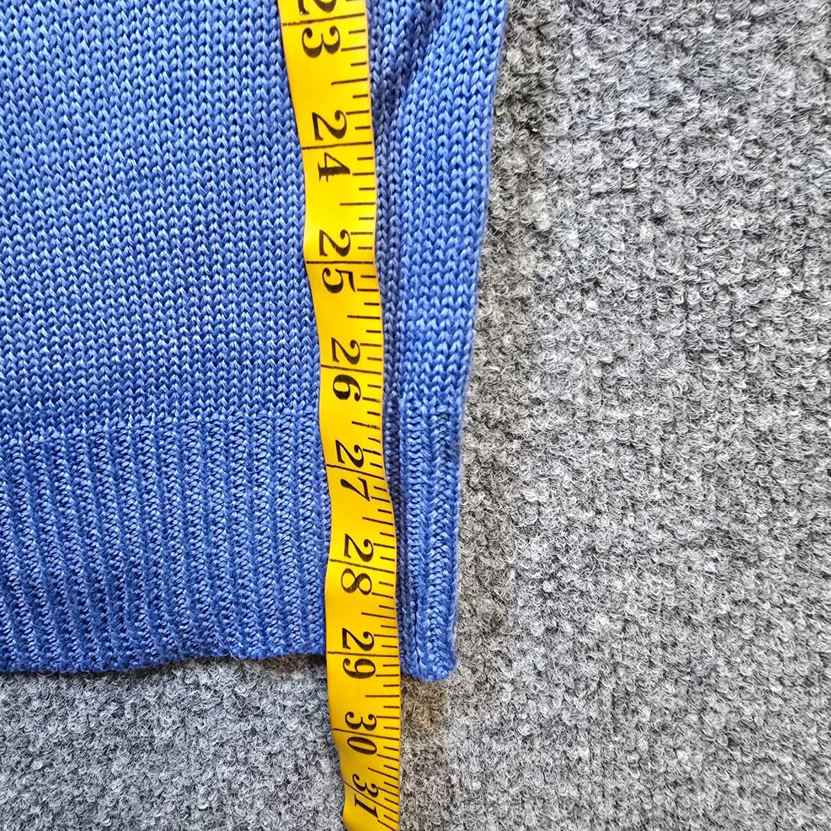 Vintage Misslook Sweater XL Womens Blue Flowers Turtleneck Knit Long Sleeve Capsule Size XL / US 12-14 / IT 48-50 - 7 Thumbnail