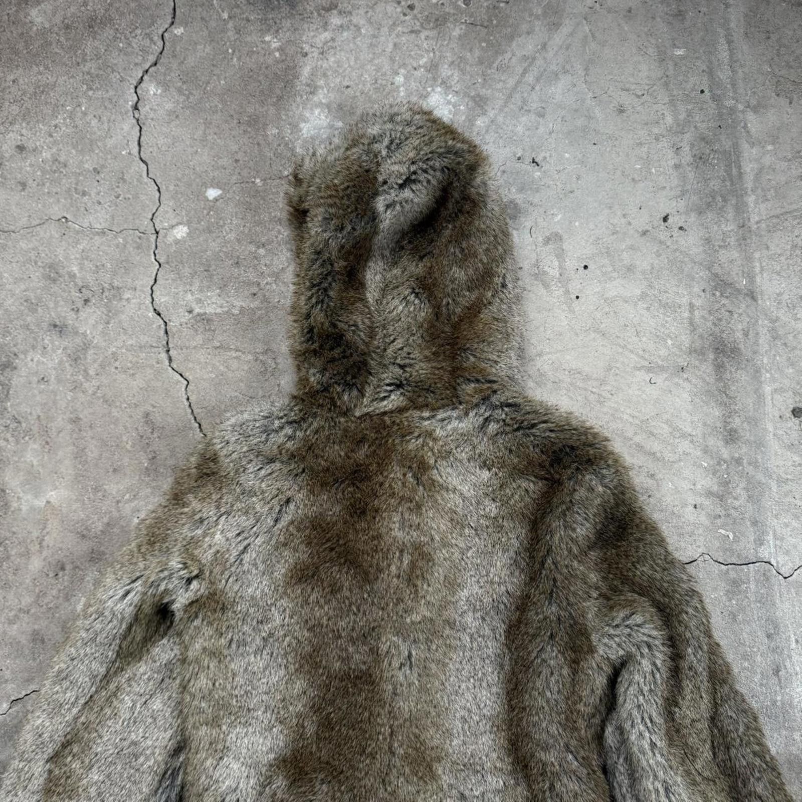 Le Grande Bleu (L.G.B.) Y2K Only Faux Fur Crop Hooded Jacket Size S / US 4 / IT 40 - 5 Thumbnail