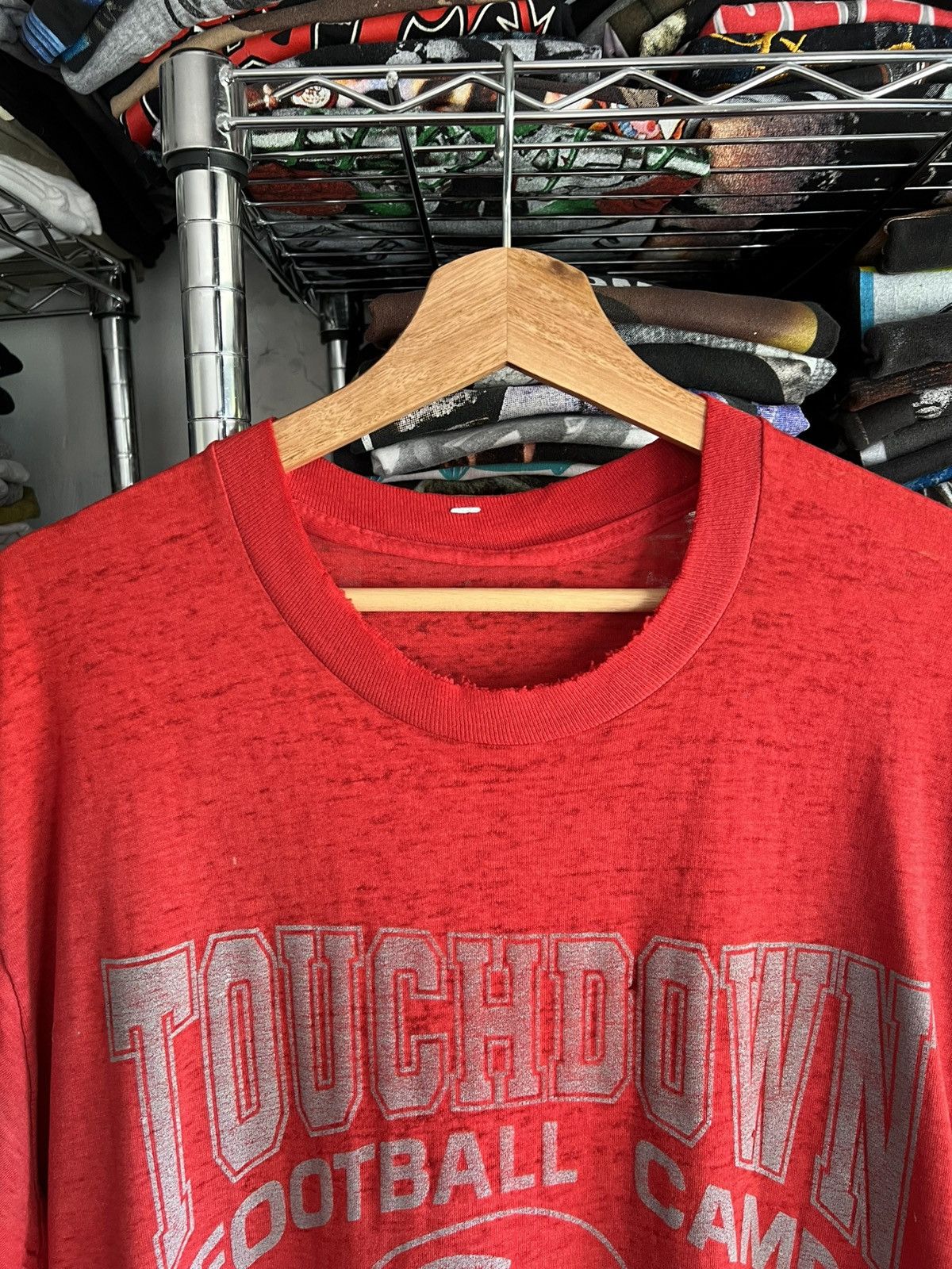 NFL 70s Touchdown Football Camp High School Single Stitch Tee Size US XL / EU 56 / 4 - 3 Thumbnail