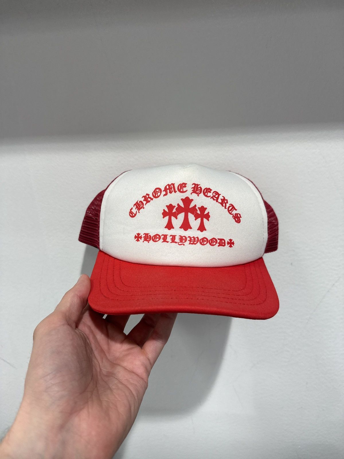 Chrome Hearts Chrome Hearts King Taco Red Trucker Hat Size ONE SIZE - 1 Thumbnail
