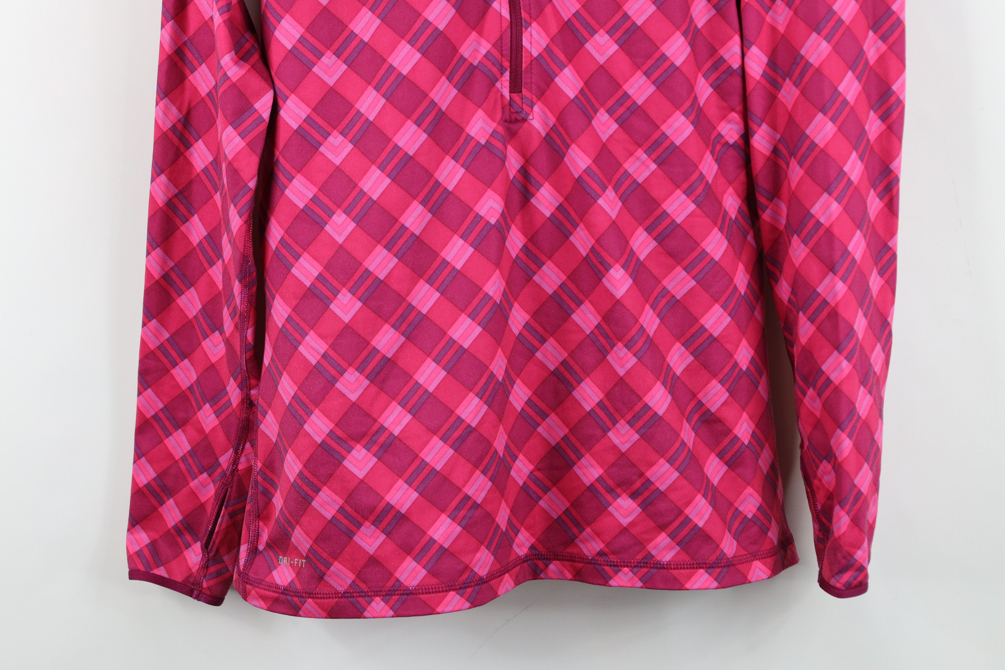 Nike Nike Pro Combat Fleece Lined Half Zip Training Jacket Top Size L / US 10 / IT 46 - 3 Thumbnail