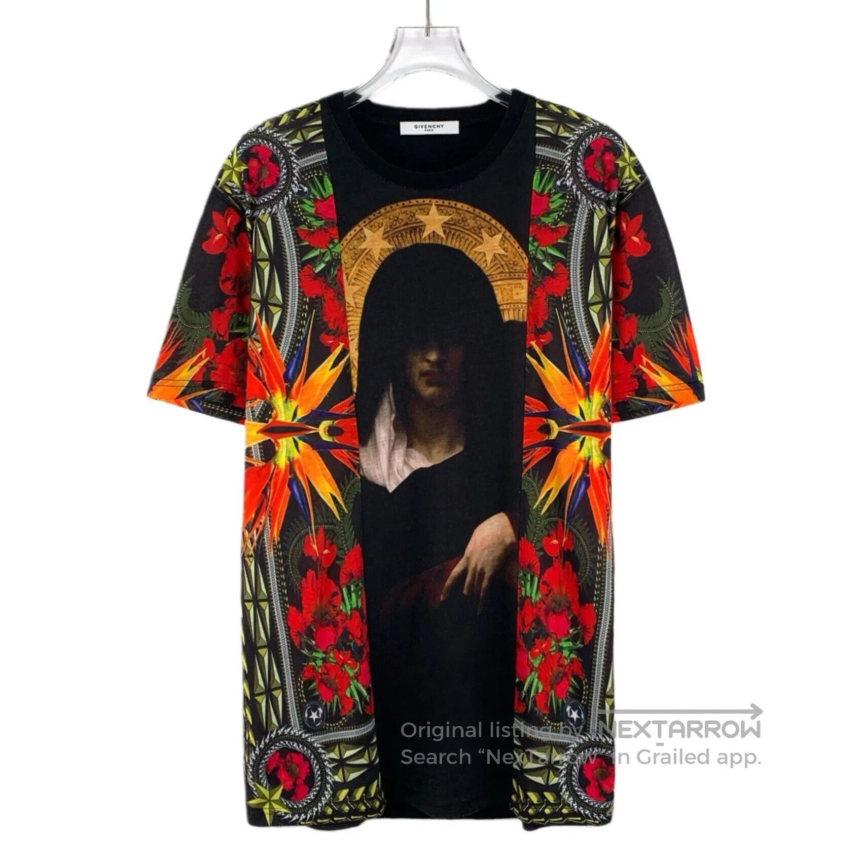 Givenchy Givenchy Floral Madonna Print Cotton T-shirt. Size XS / US 0-2 / IT 36-38 - 1 Thumbnail