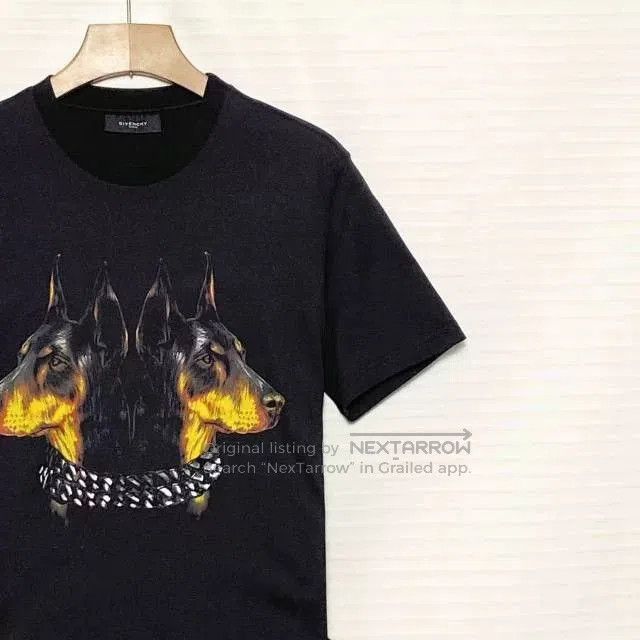 Givenchy Givenchy Double-Head Doberman Print Tee. Size US L / EU 52-54 / 3 - 3 Thumbnail