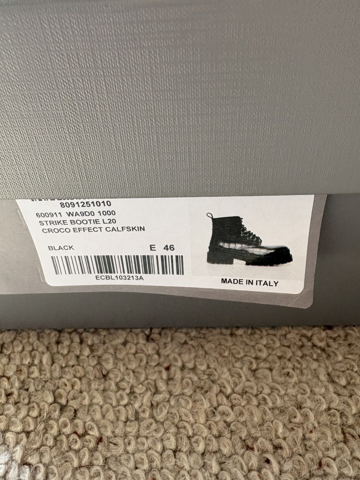 Balenciaga Balenciaga strike croc boot Size US 12 / EU 45 - 4 Thumbnail