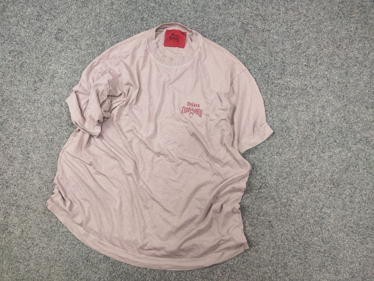 Dilara Findikoglu Dilara Findikoglu Design Oversized Pale pink logo Shirt Tee Size US M / EU 48-50 / 2 - 4 Thumbnail