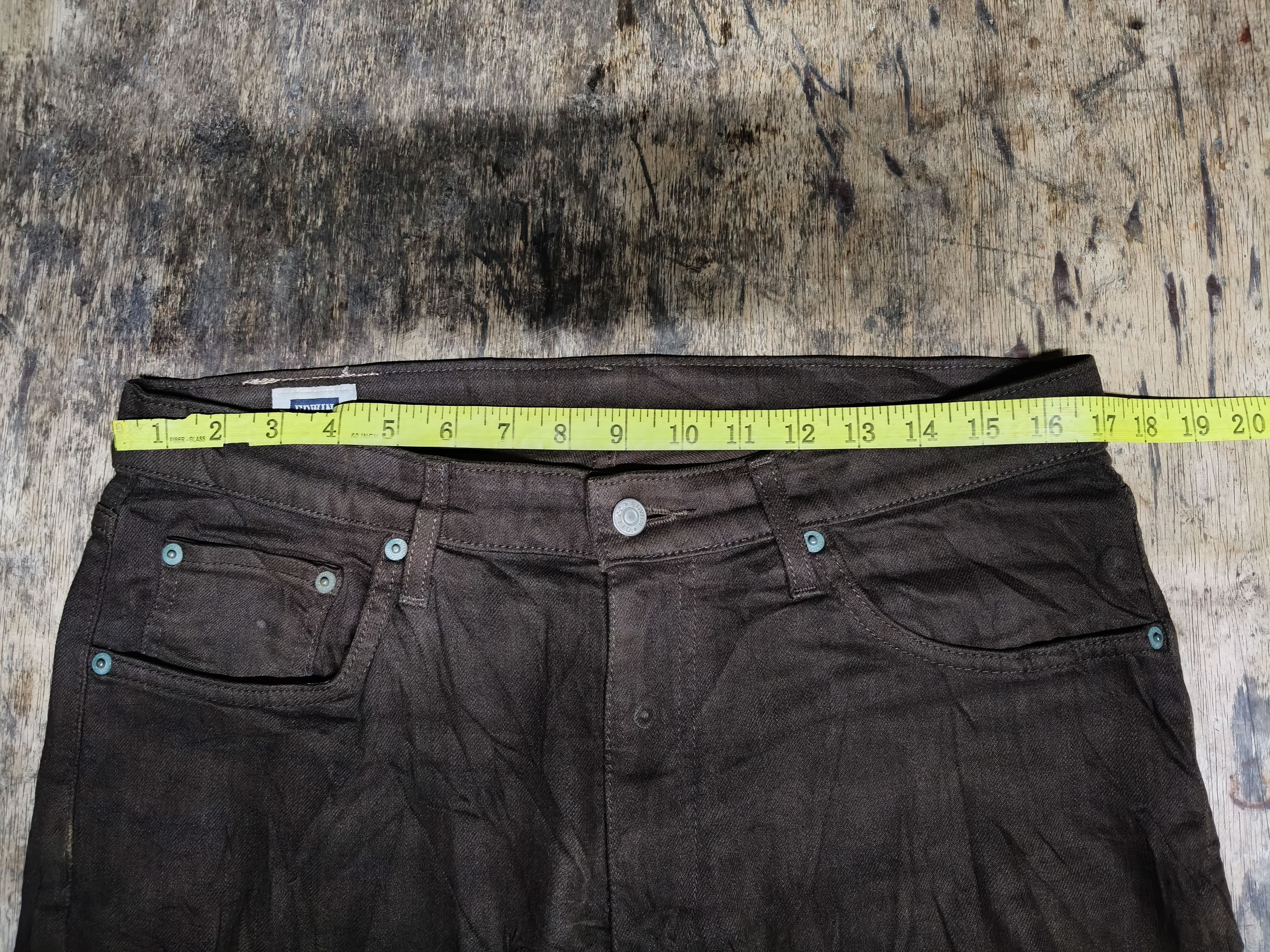 Edwin Edwin Denim Soft Flex Brown Pants Size US 33 - 11 Thumbnail
