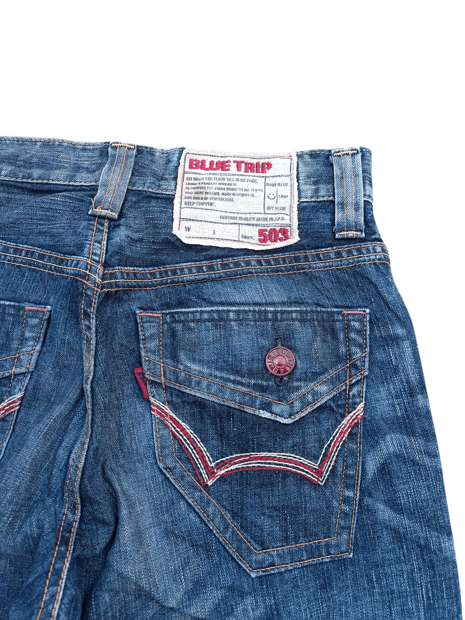Edwin × Japanese Brand Vintage Edwin 503 Bootcut Whiskers Faded Denim Size US 30 / EU 46 - 23 Thumbnail