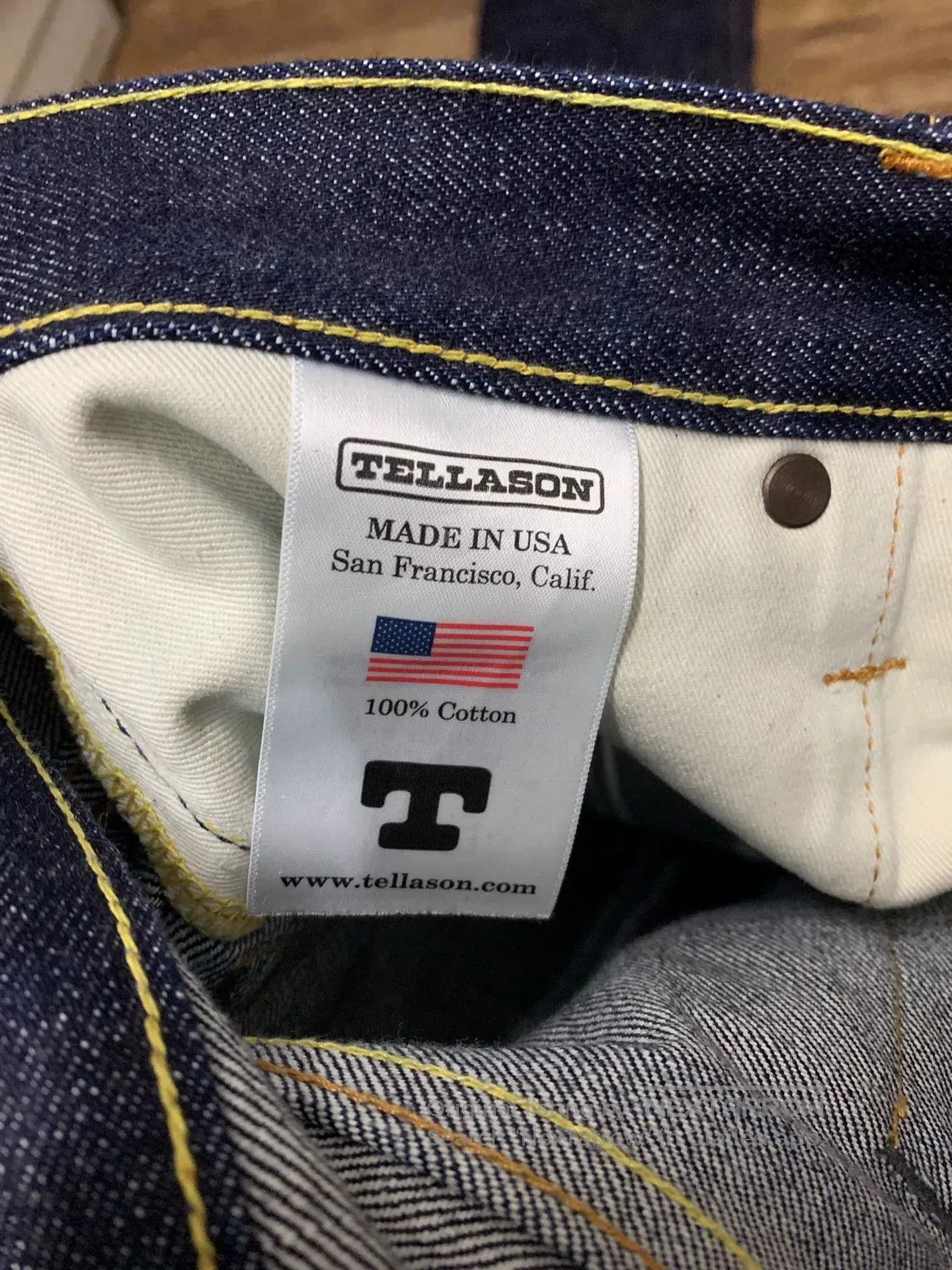 Tellason tellason ladbroke denim pants 16.5oz. Size US 33 - 8 Thumbnail