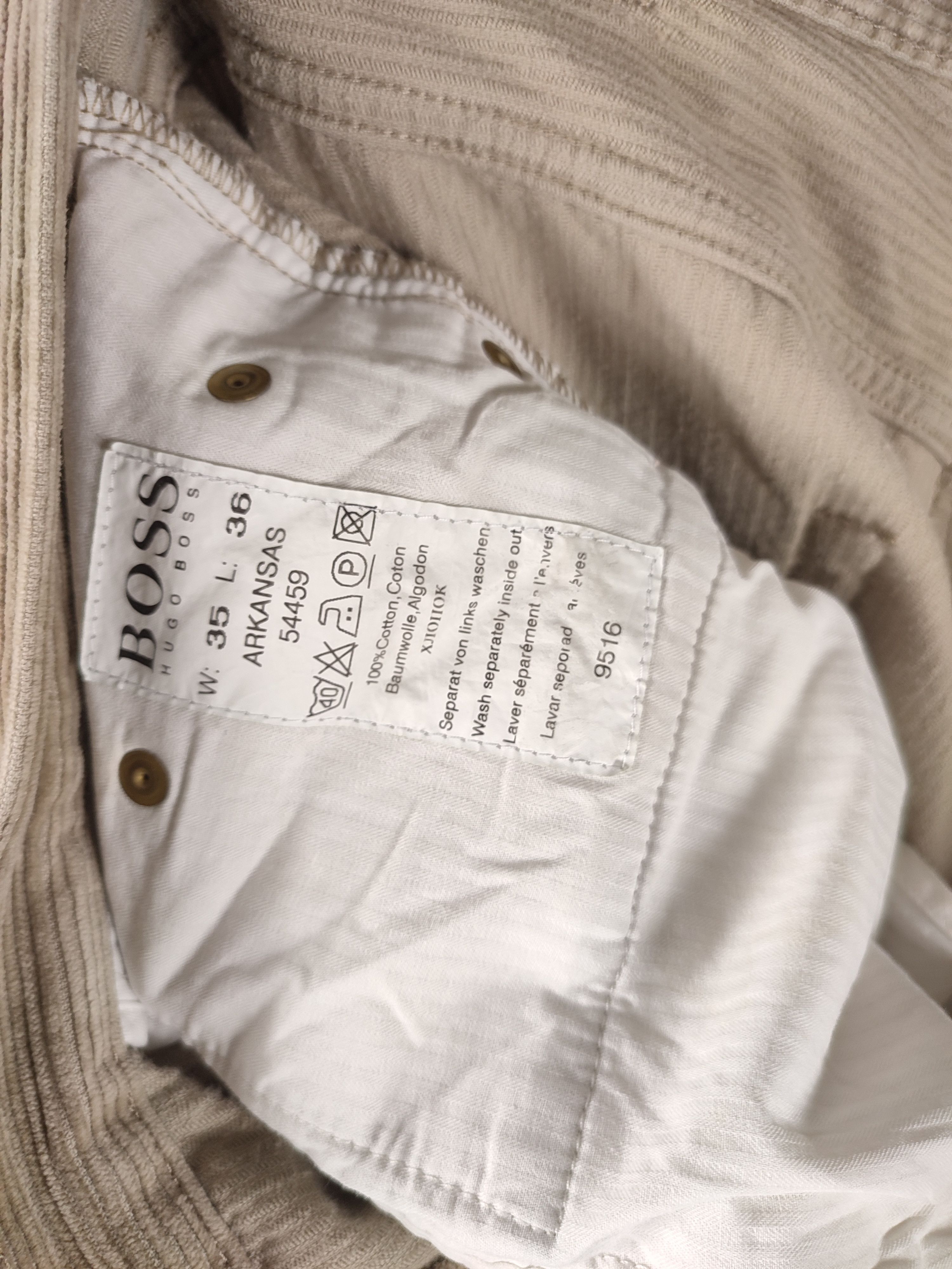 Hugo Boss Vintage Hugo Boss Corduroy Arkansas Casual Pants Size US 34 / EU 50 - 14 Thumbnail