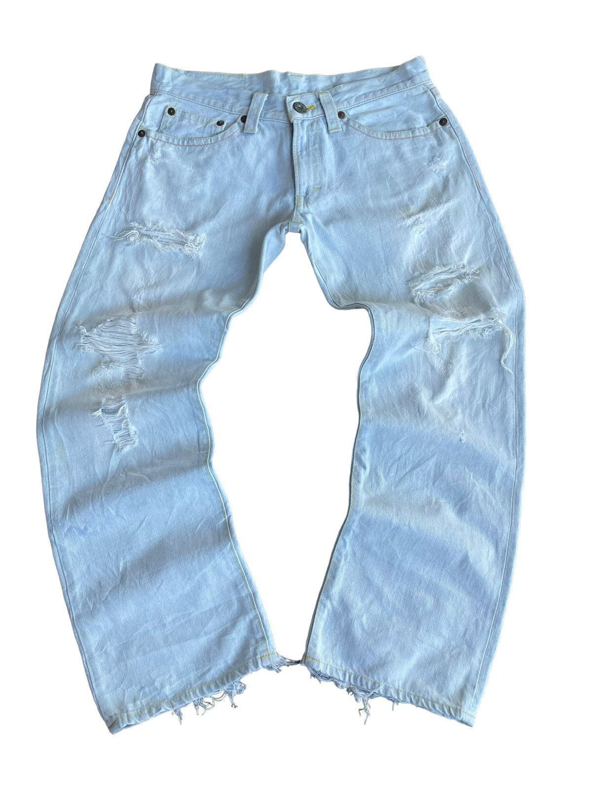 Japanese Brand Vintage Y2K Japanese Cocolulu Surf Trip Paint Spellout Jeans Size US 34 / EU 50 - 5 Thumbnail