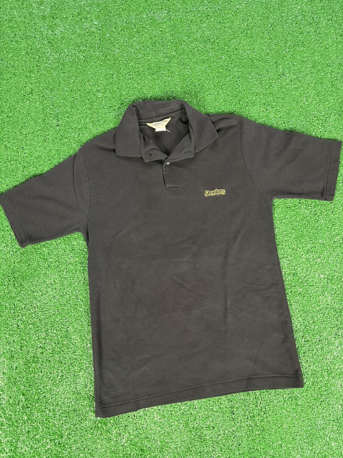 Vintage Vintage 80s Pittsburgh Steelers logo athletic polo shirt Size US M / EU 48-50 / 2 - 2 Thumbnail