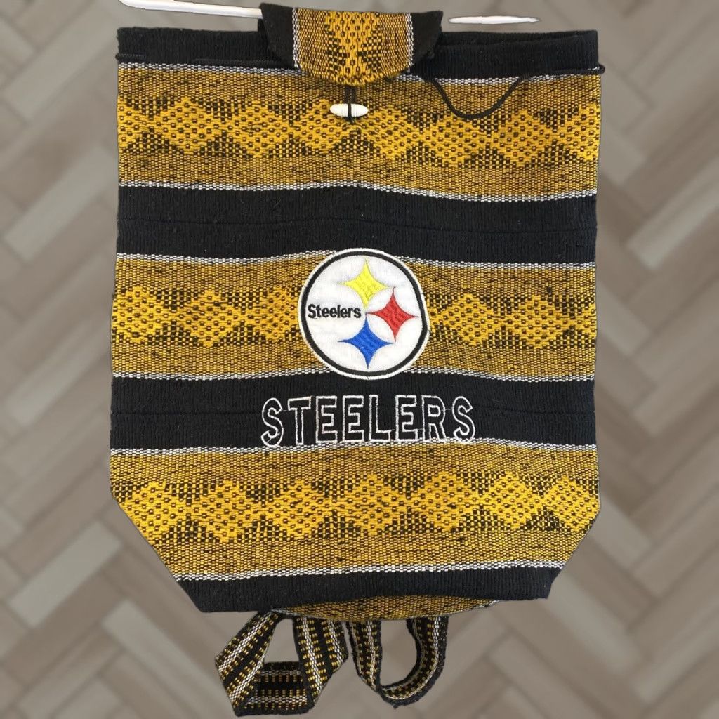Vintage Pittsburgh Steelers Drawstring Backpack Sack Tote Bag Beach Sport Daypack/ 85-49 85-49 Size ONE SIZE - 1 Thumbnail