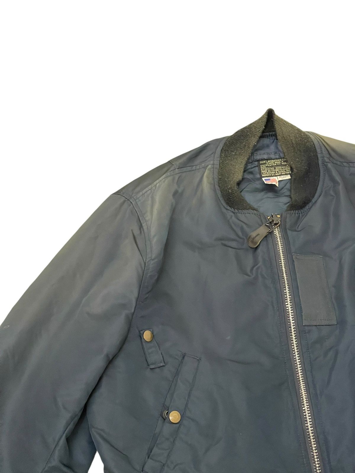 I. Spiewak And Sons Us Air Force Ma-1 Jacket Spiewak Padded Sun Faded 5🟩9 Size US L / EU 52-54 / 3 - 8 Thumbnail