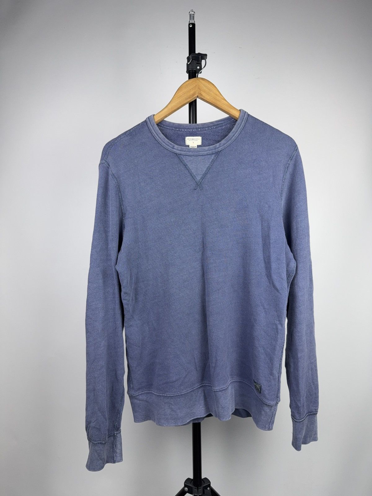 Denim & Supply Ralph Lauren Distressed Denim & Supply Ralph Lauren Faded Blue Sweatshirt Size US S / EU 44-46 / 1 - 1 Thumbnail