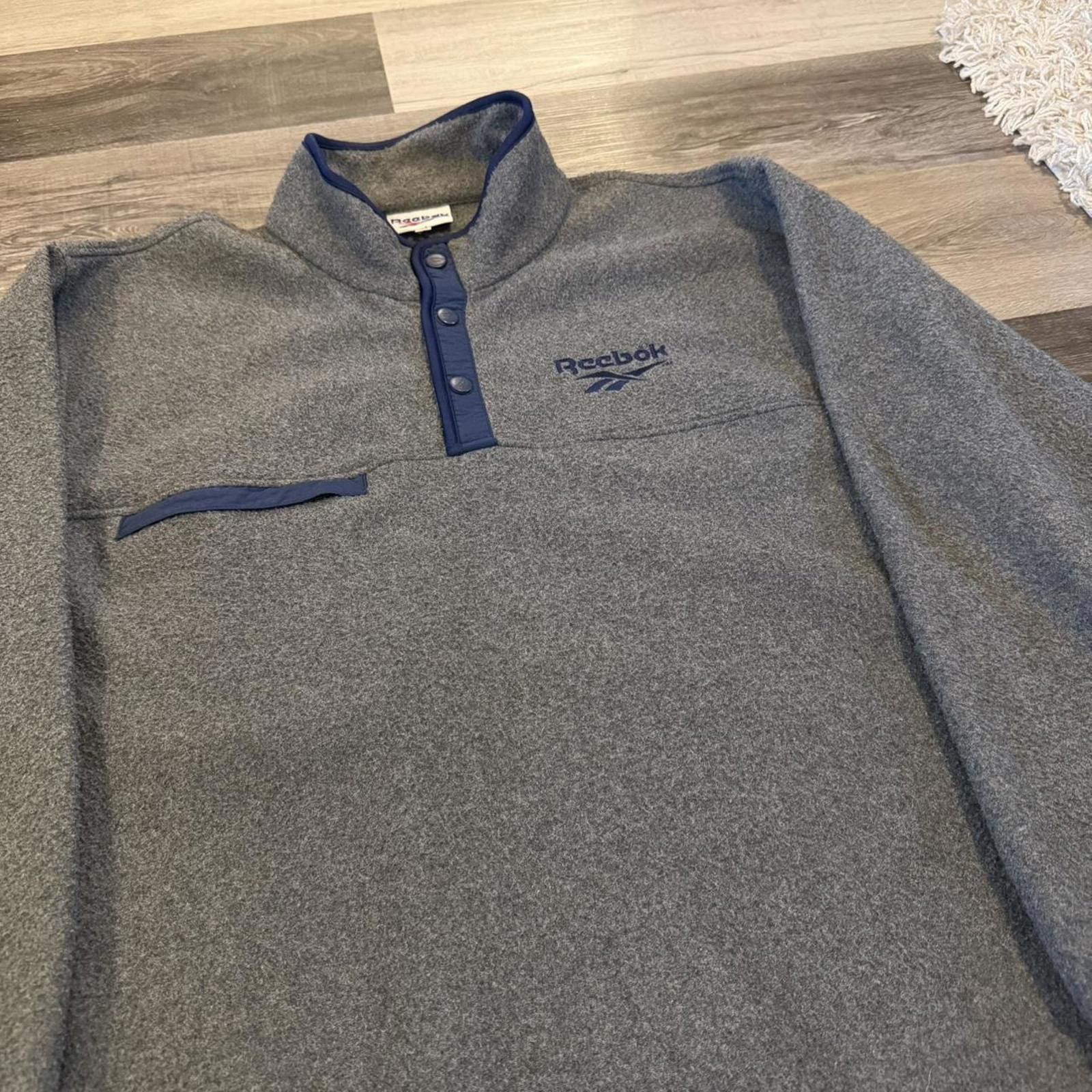 Reebok vintage reebok pull over fleece anorak sweatshirt 90s XL Size US XL / EU 56 / 4 - 3 Thumbnail