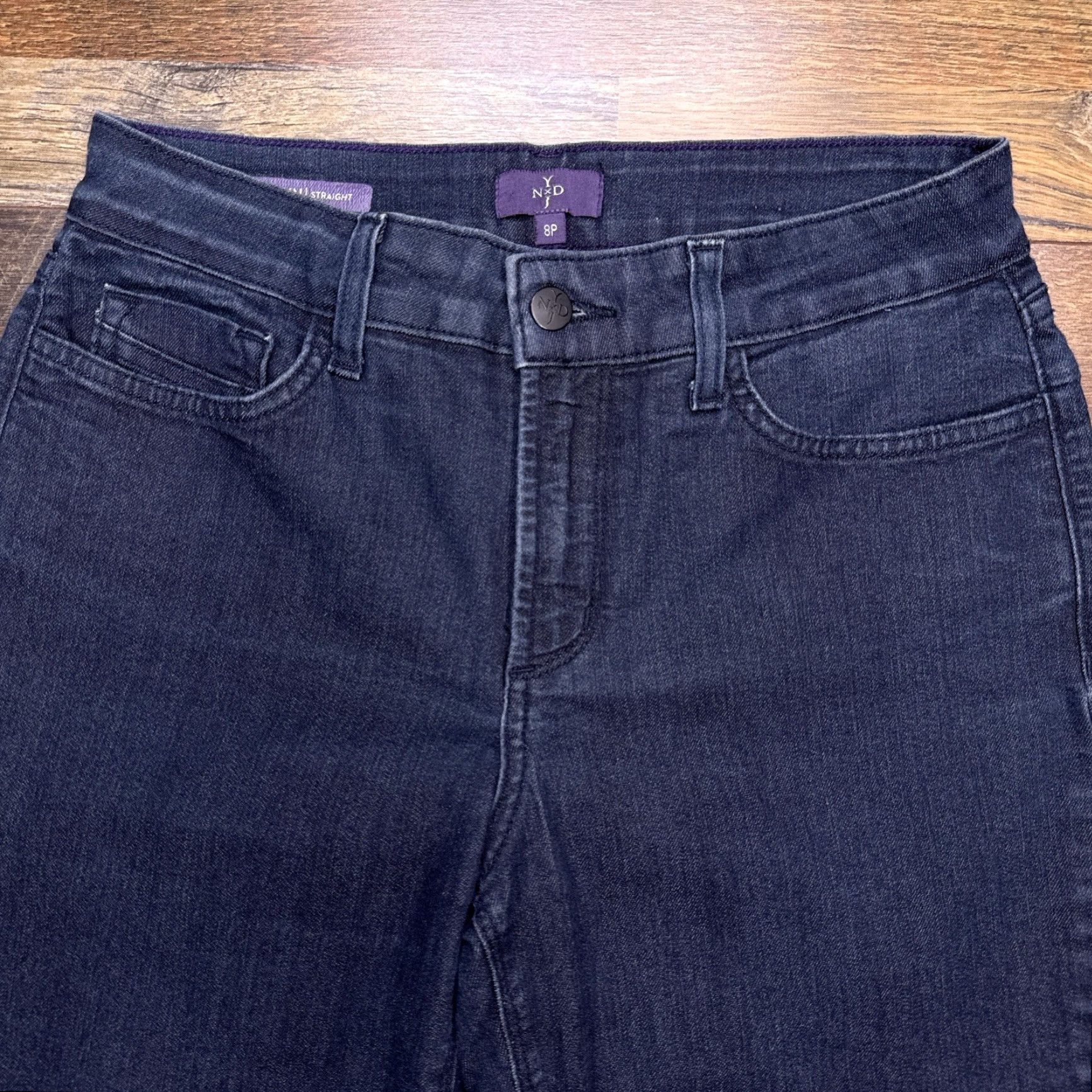 NYDJ NYDJ Marilyn Straight Jeans 8P Petite Mid Rise Stretch Denim 5-Pocket Blue Modern Womens Boys? Size 30" / US 8 / IT 44 - 4 Thumbnail