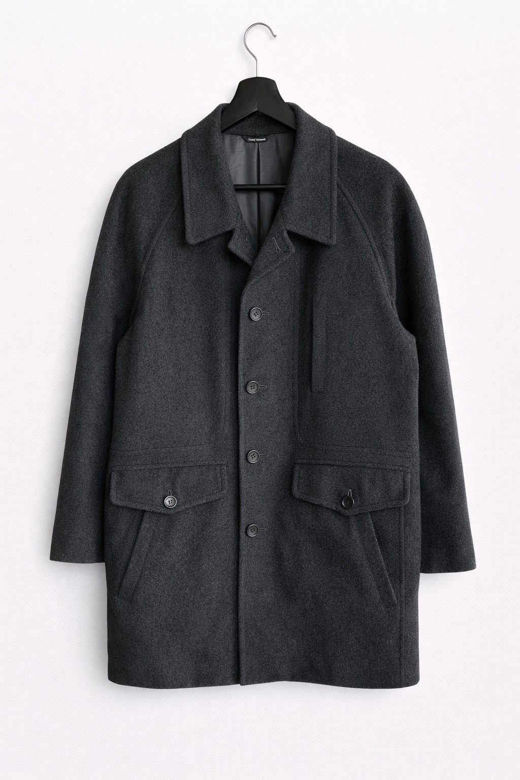 Japanese Brand Field House Cashmere Blend Wool Coat Dark Grey Outerwear Size US M / EU 48-50 / 2 - 1 Thumbnail