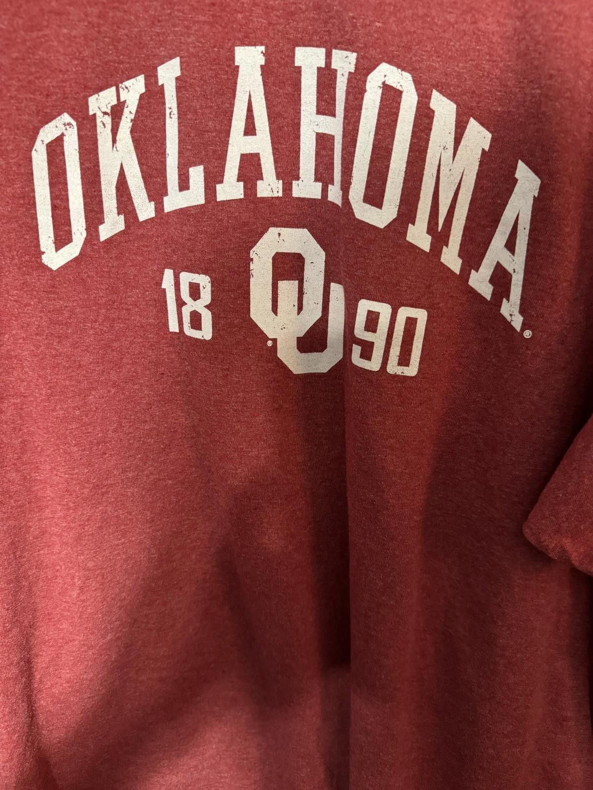 Other Oklahoma Sooners Red Logo Short Sleeve Tee Men's Size XXL Size ONE SIZE - 3 Thumbnail