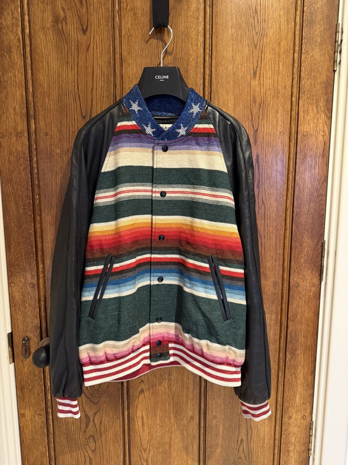 Saint Laurent Paris SS16 Saint Laurent T Rex dinosaur leather teddy jacket Hedi Size US M / EU 48-50 / 2 - 3 Thumbnail