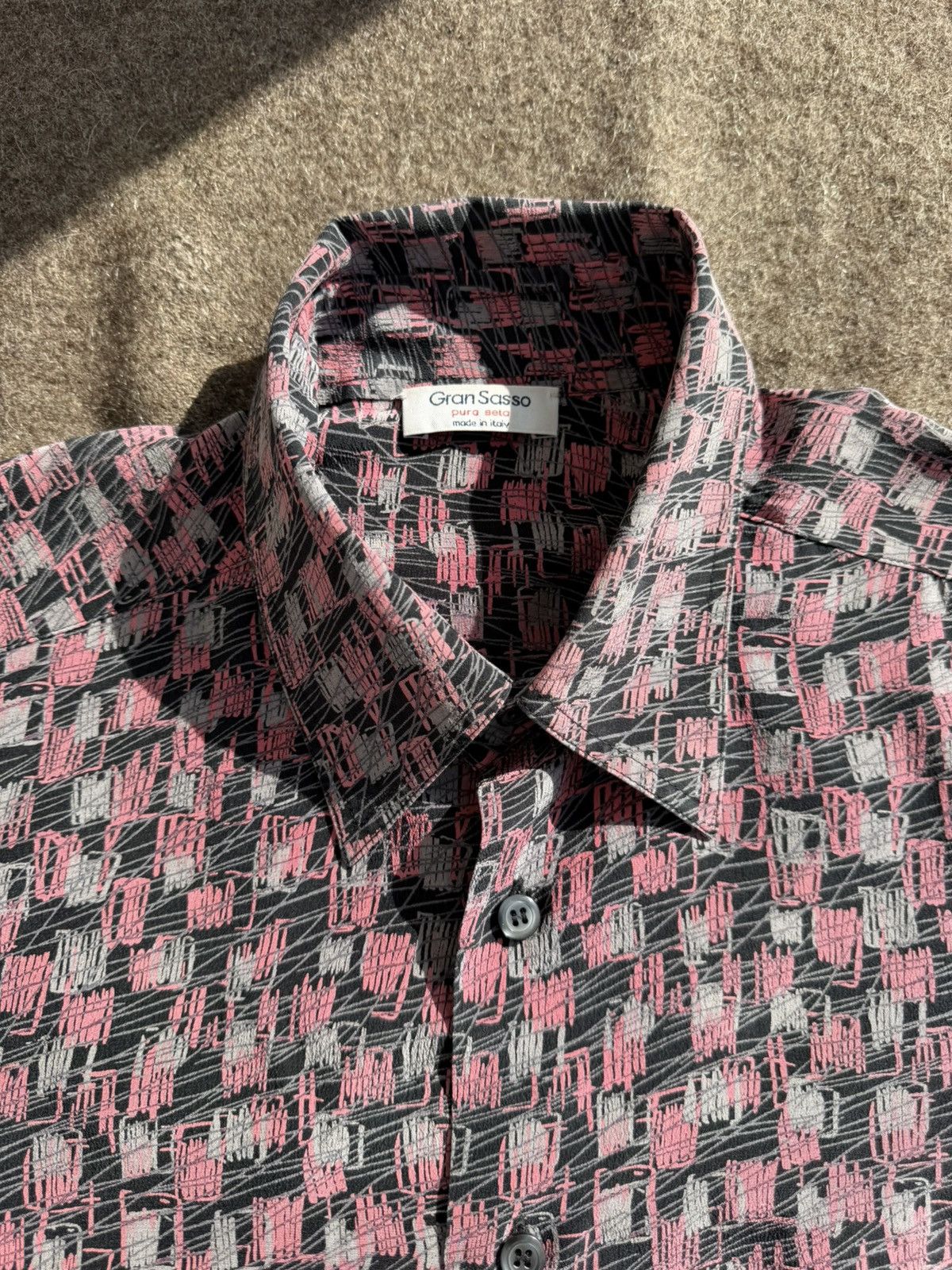 Gran Sasso Gran Sasso Silk Short Sleeve Shirt Size US M / EU 48-50 / 2 - 3 Thumbnail