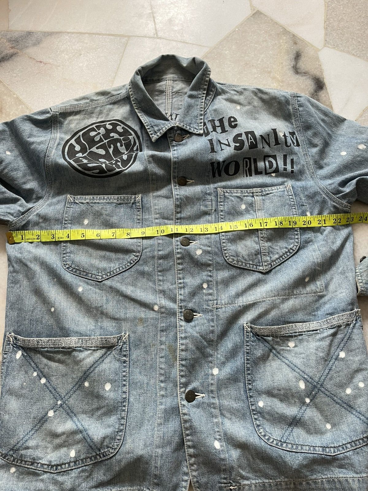 If Six Was Nine Hex antistyle Chore Distressed boro Jacket Size US L / EU 52-54 / 3 - 18 Thumbnail