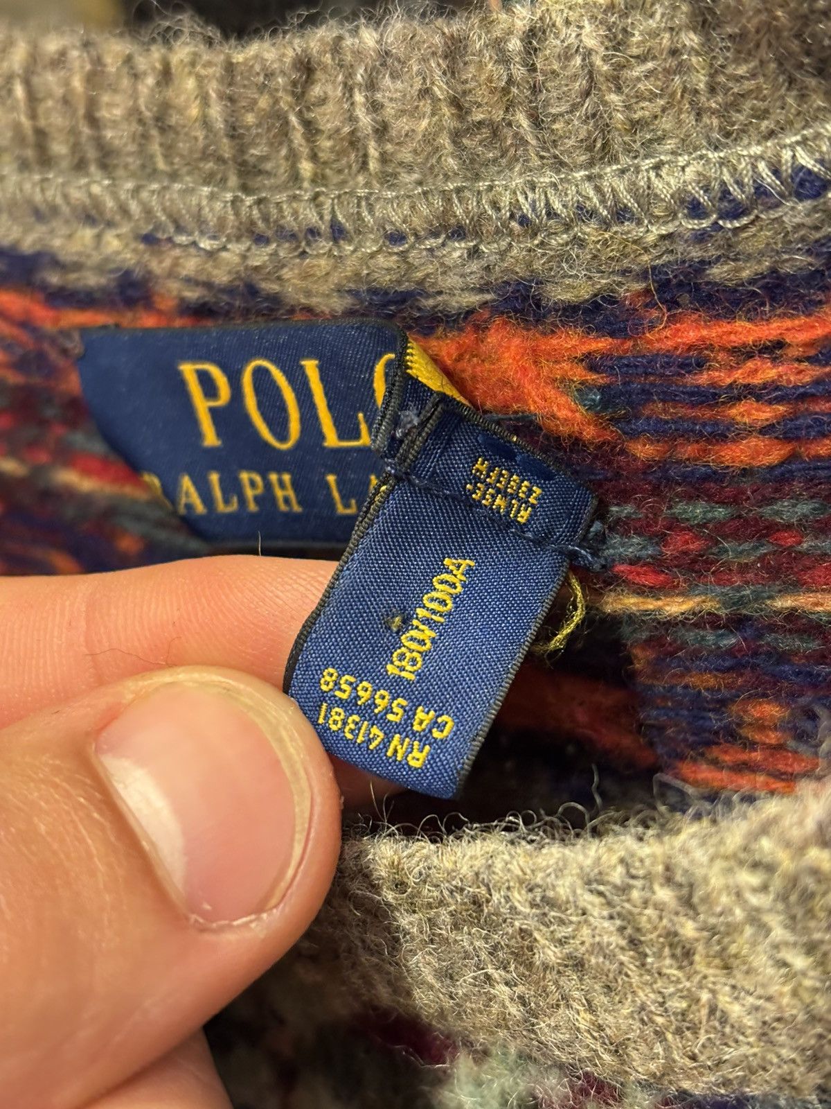Polo Ralph Lauren Polo Ralph Lauren Singing in the Rain Knit Sweater Size US L / EU 52-54 / 3 - 6 Thumbnail