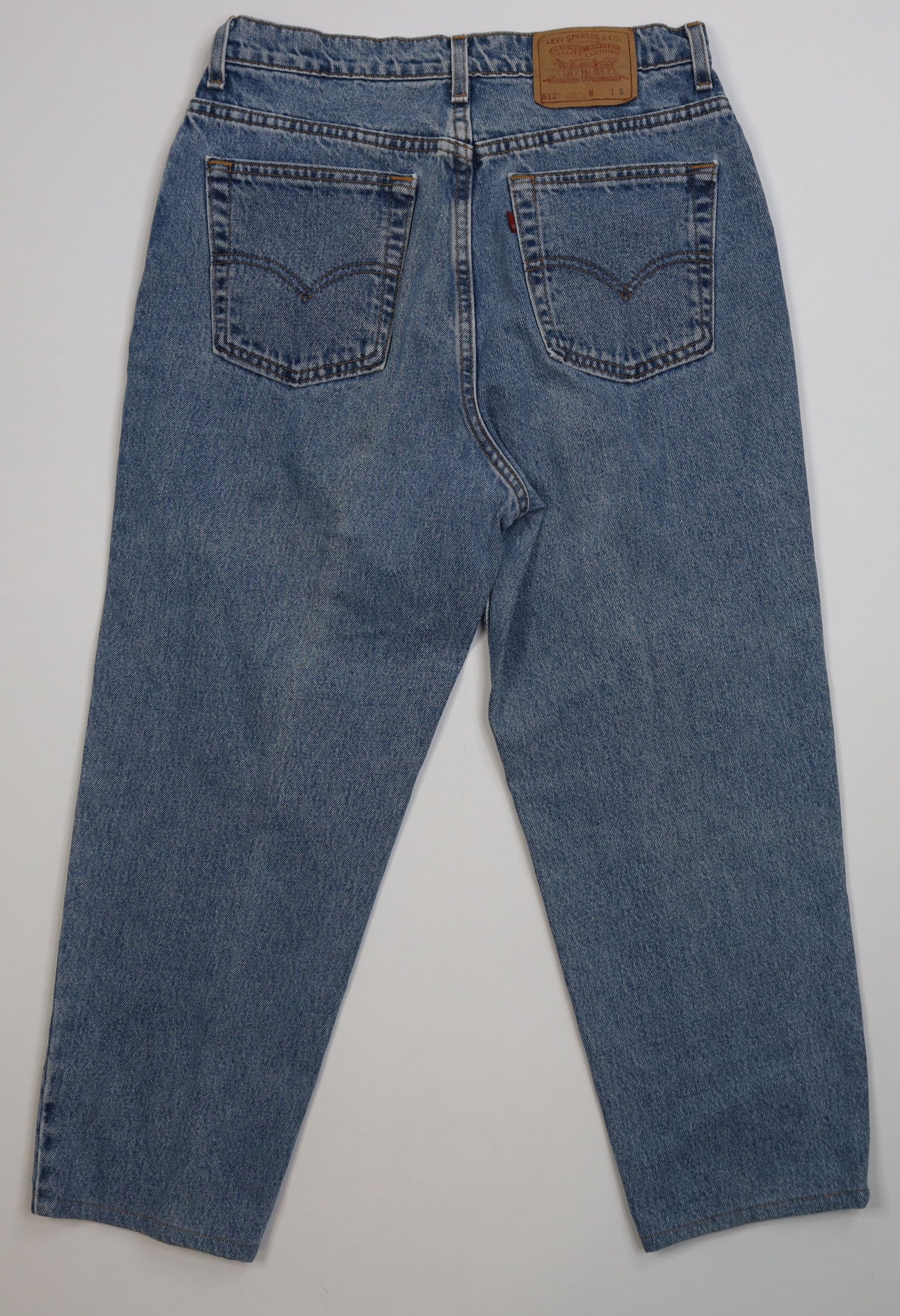Levi's Vintage 90s Levis 512 Short Slim Tapered Leg Denim Jeans USA Size 36" / US 14 / IT 50 - 8 Thumbnail