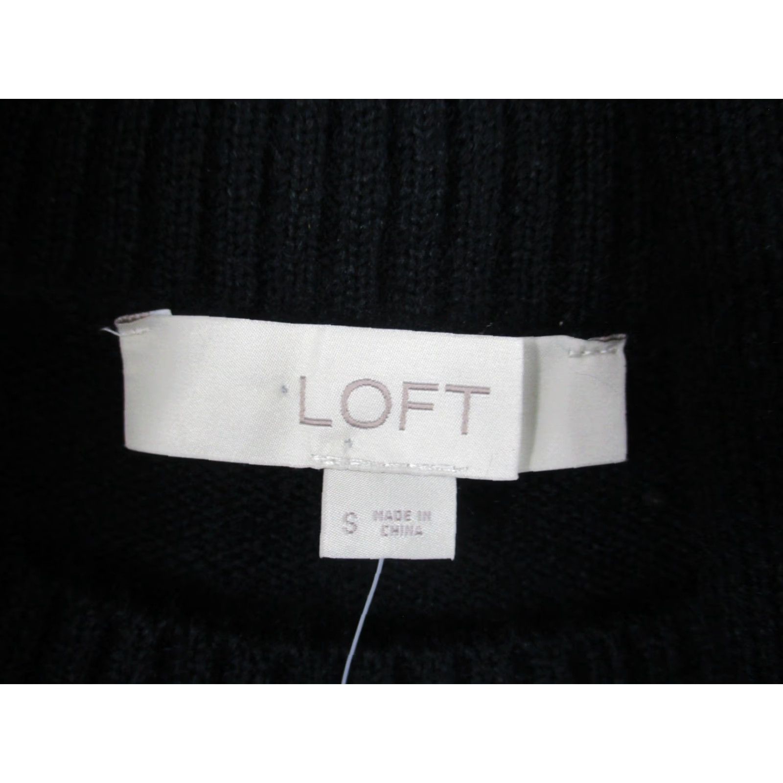 Loft LOFT Black Tunic Sweater Small W Detachable Scarf NWT MSRP 9 Size S / US 4 / IT 40 - 3 Thumbnail