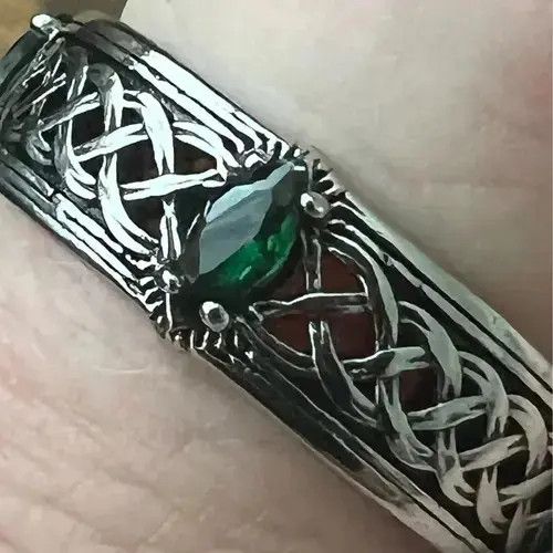 Other Green Zircon Adjustable Ring Size ONE SIZE - 3 Thumbnail