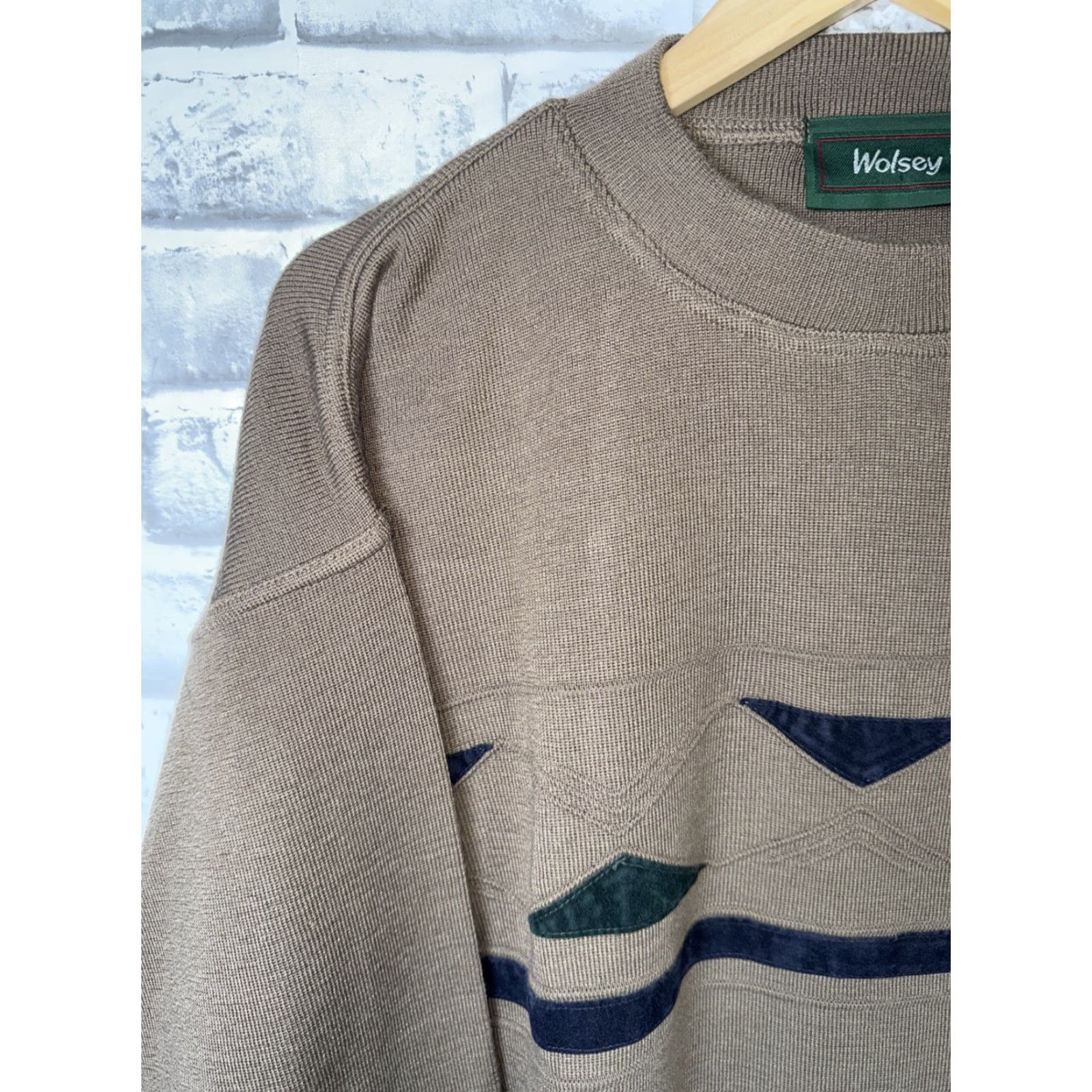 Vintage VTG Wolsey Brown WOOL BLEND Crew Neck Sweater Mens M Size US M / EU 48-50 / 2 - 6 Thumbnail