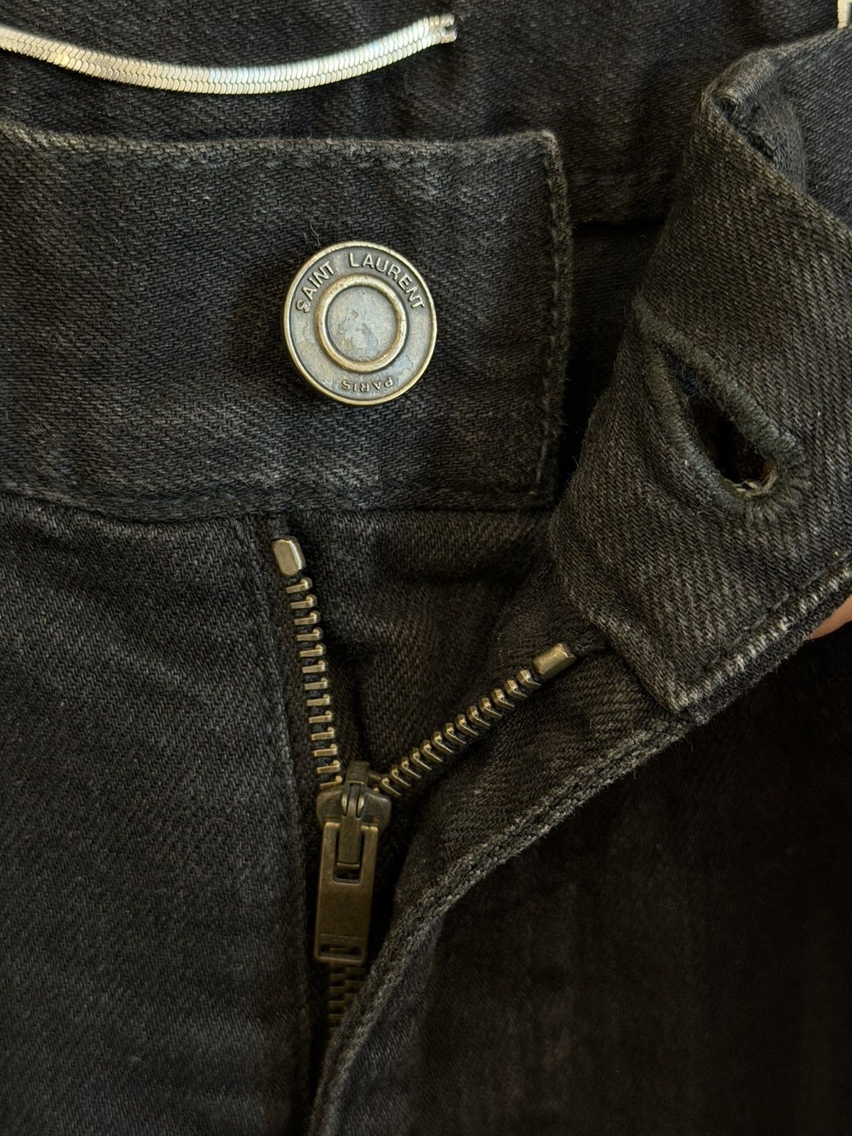 Saint Laurent Paris Saint Laurent SS14 Knee Cut Distressed Denim Size US 28 / EU 44 - 4 Thumbnail