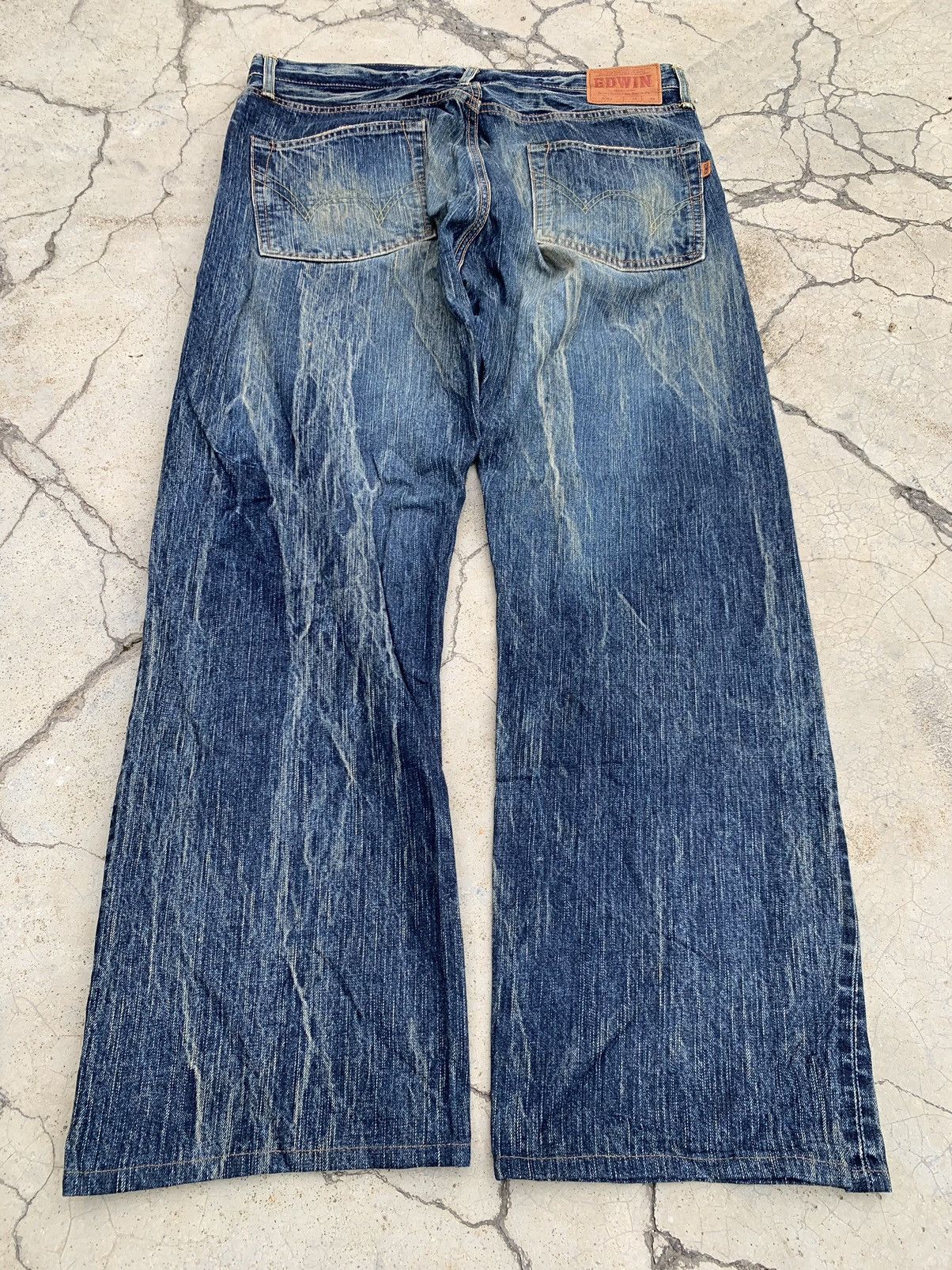 Edwin EDWIN 505Z selvage denim with lightning pattern. Size US 36 / EU 52 - 1 Thumbnail