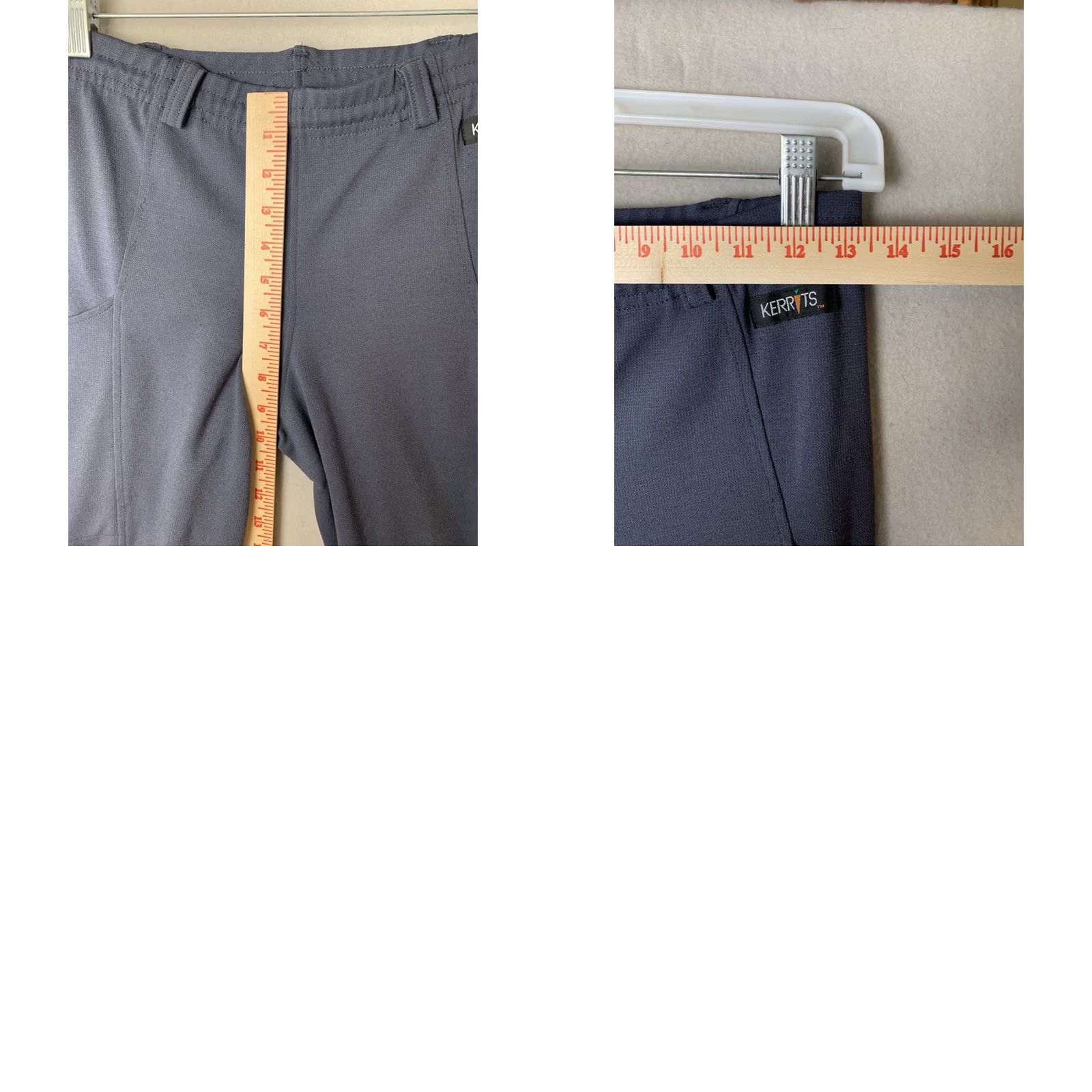 Vintage Kerrits Leggings Pants Womens Medium Gray Equestrian Pull-On Ankle Knit Polyester Stretch Waist Size 32" / US 10 / IT 46 - 8 Thumbnail