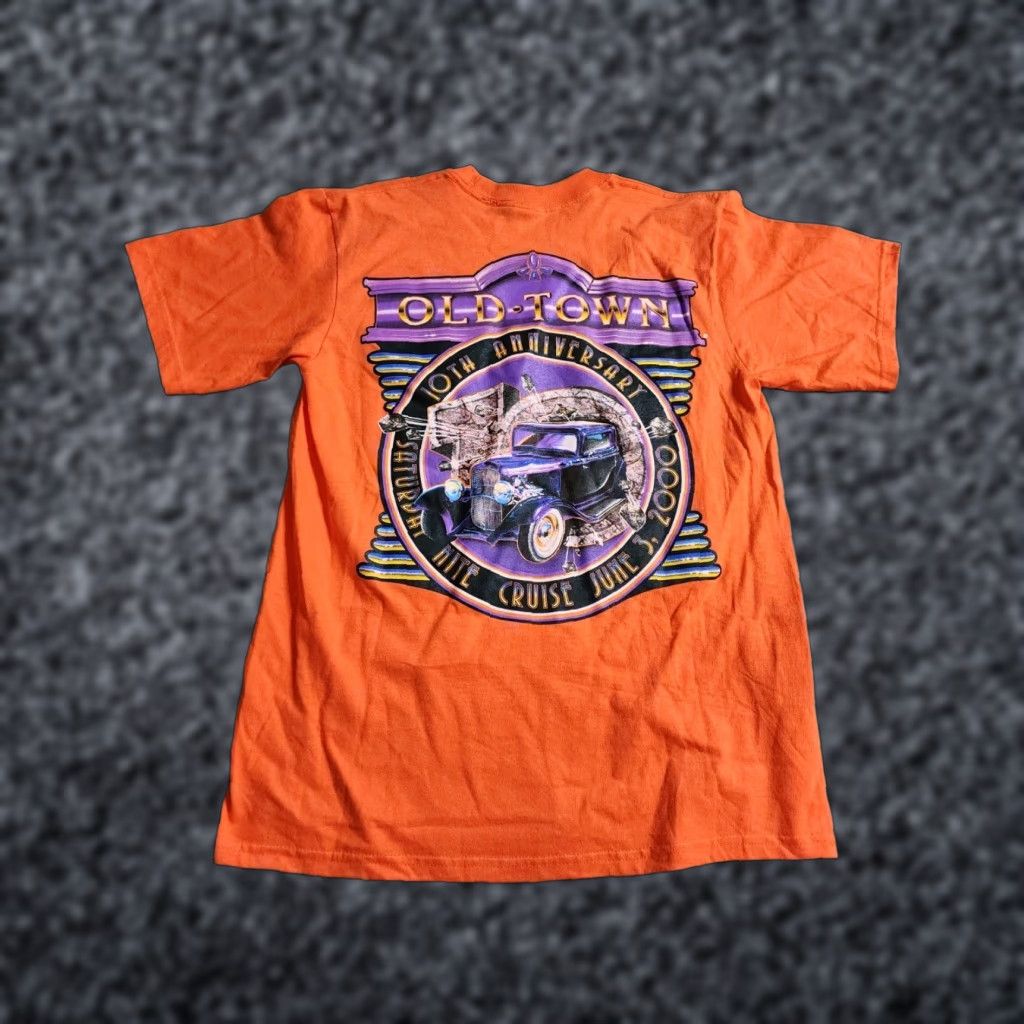Anvil VINTAGE Anvil T-Shirt Mens M Pocket Orange Cars Florida 2000-2009 Footnotes: none Size US M / EU 48-50 / 2 - 1 Thumbnail