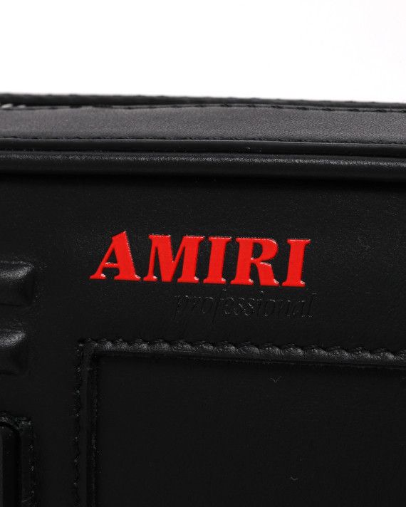 Amiri o1y0525 Size : OS / Leather Logo Cross-Body Bag in Black Size ONE SIZE - 3 Thumbnail