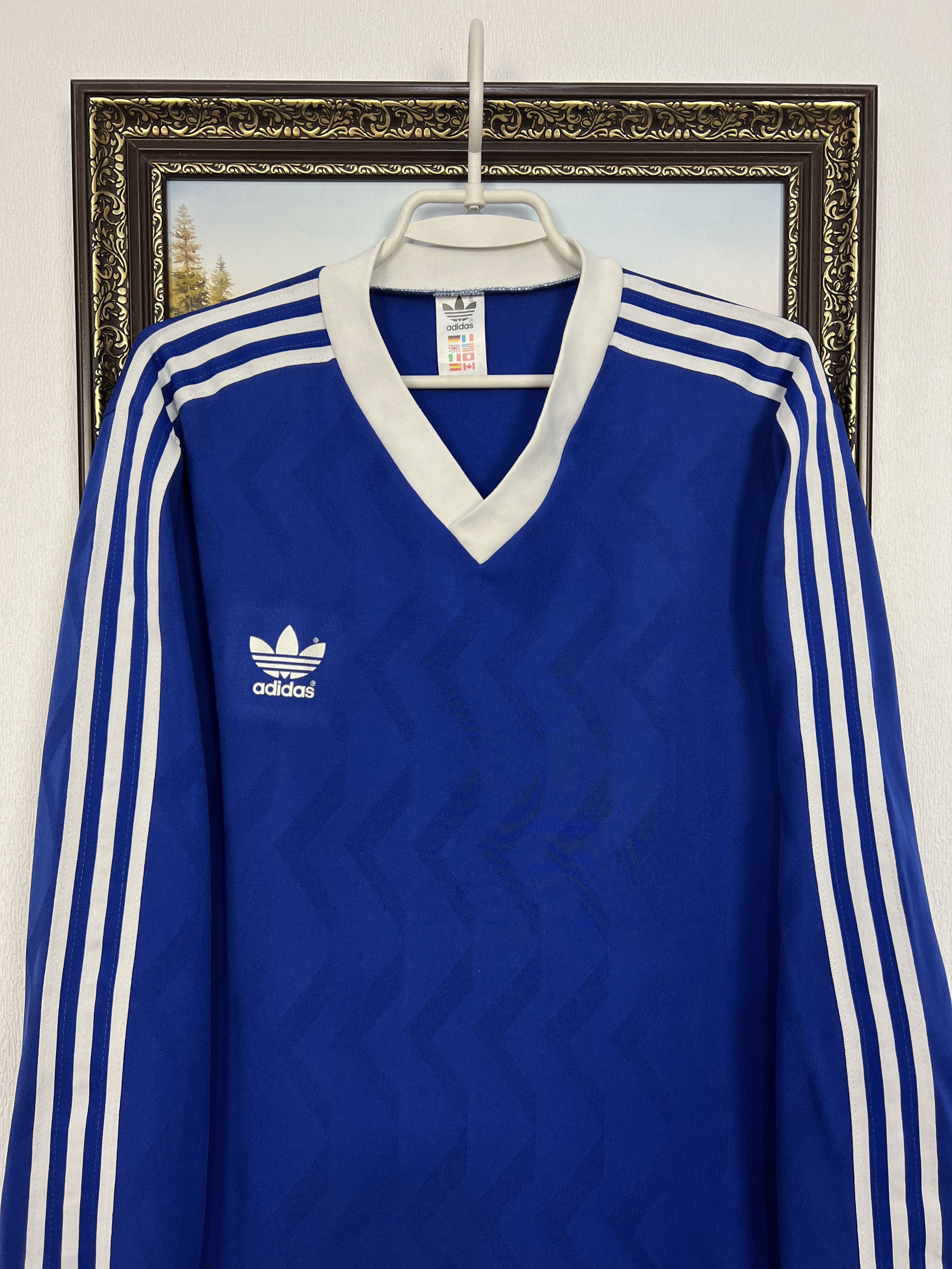Adidas Vintage Football Template Shirt Long Sleeve Jersey Trikor Size US L / EU 52-54 / 3 - 2 Thumbnail