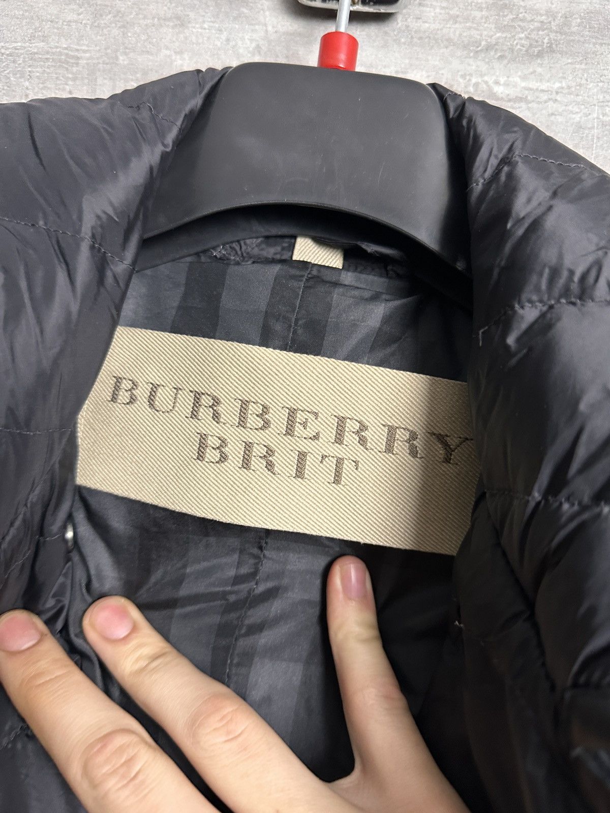 Burberry Burberry Brit Cropped Bomber Jacket Size L / US 10 / IT 46 - 5 Thumbnail
