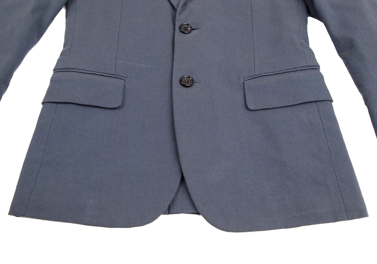 Comme des Garcons Homme Plus Cotton Linen Tailored Jacket in Blue Grey Size S Size US S / EU 44-46 / 1 - 8 Thumbnail