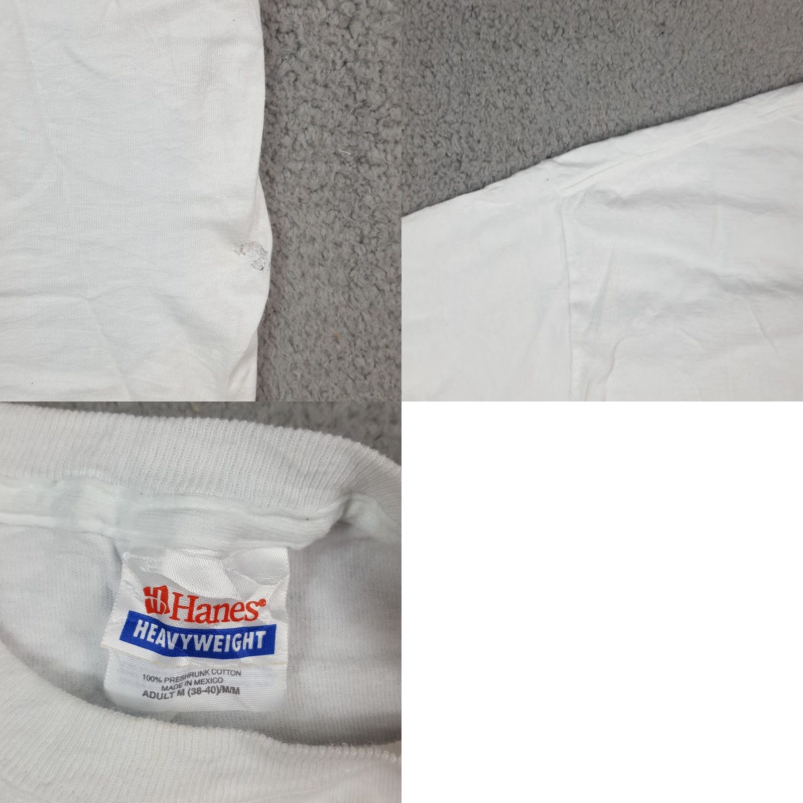 Hanes VINTAGE 90s Music Festival T-Shirt Men's Size M White Cotton Rock Jazz Y2K Vintage Badge Tee Size US M / EU 48-50 / 2 - 8 Thumbnail