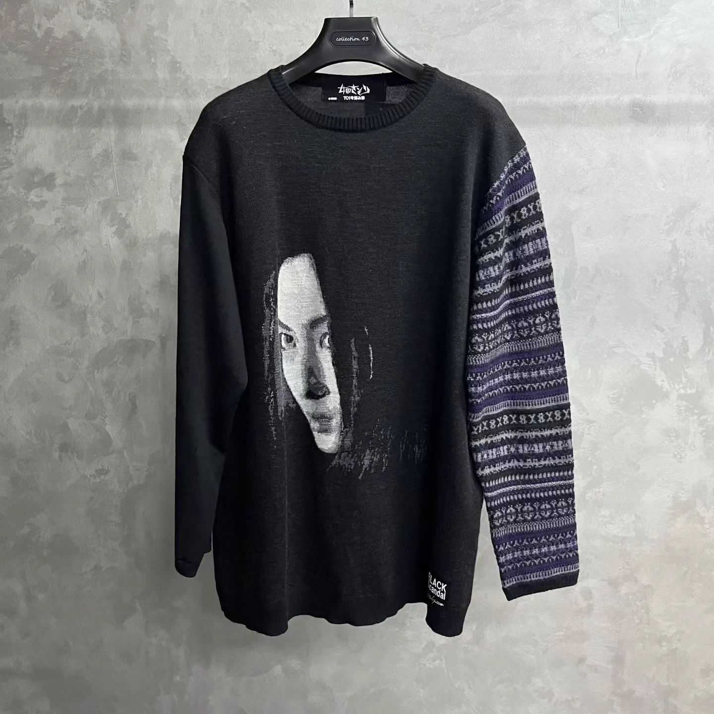 Yohji Yamamoto Yohji Yamamoto Black Crewneck Longsleeve Sweater 3 Size US XL / EU 56 / 4 - 1 Thumbnail