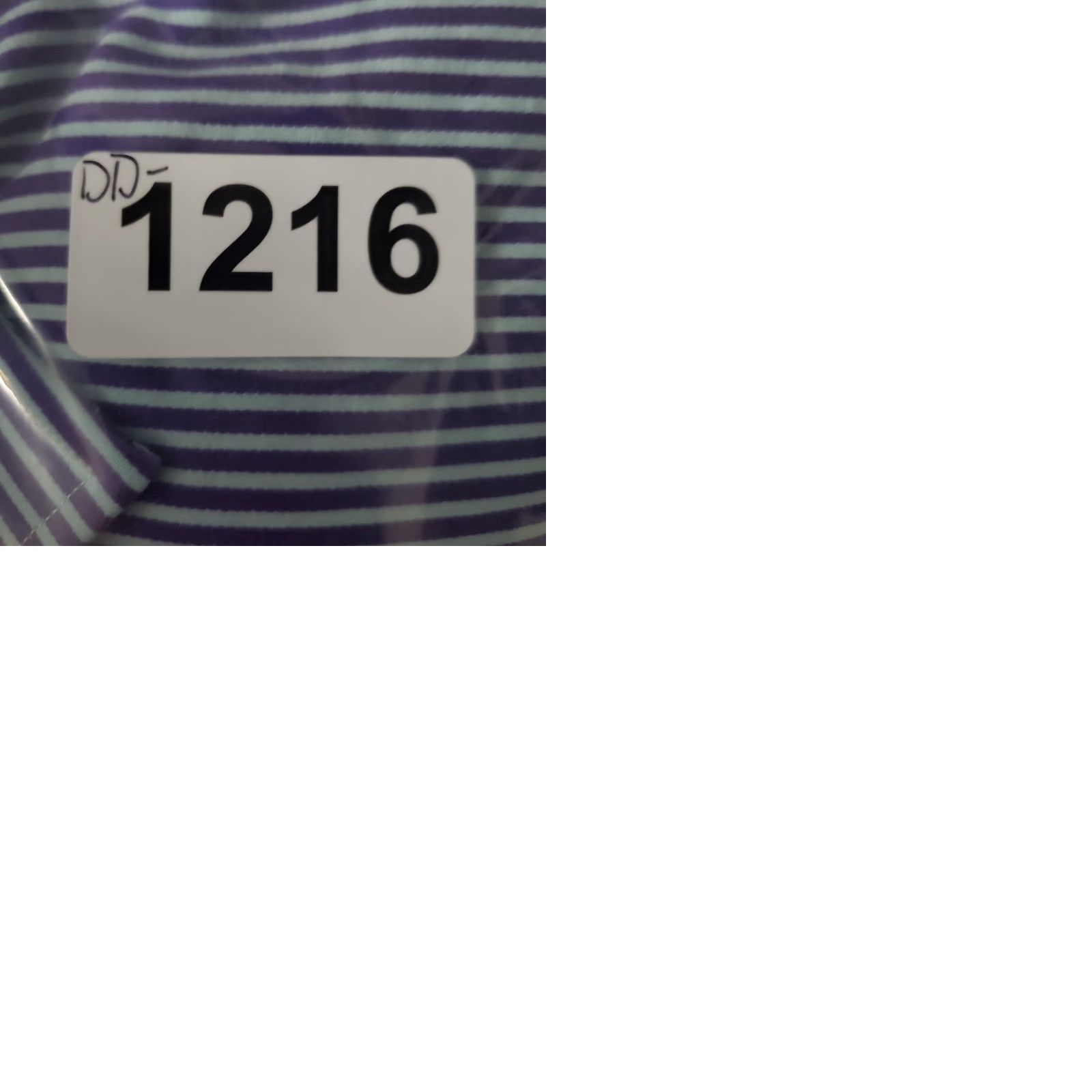 Robert Graham Robert Graham Dress Shirt Mens Purple Blue Striped 17 L/XL Flip Cuff Button Down Size 42R - 10 Thumbnail