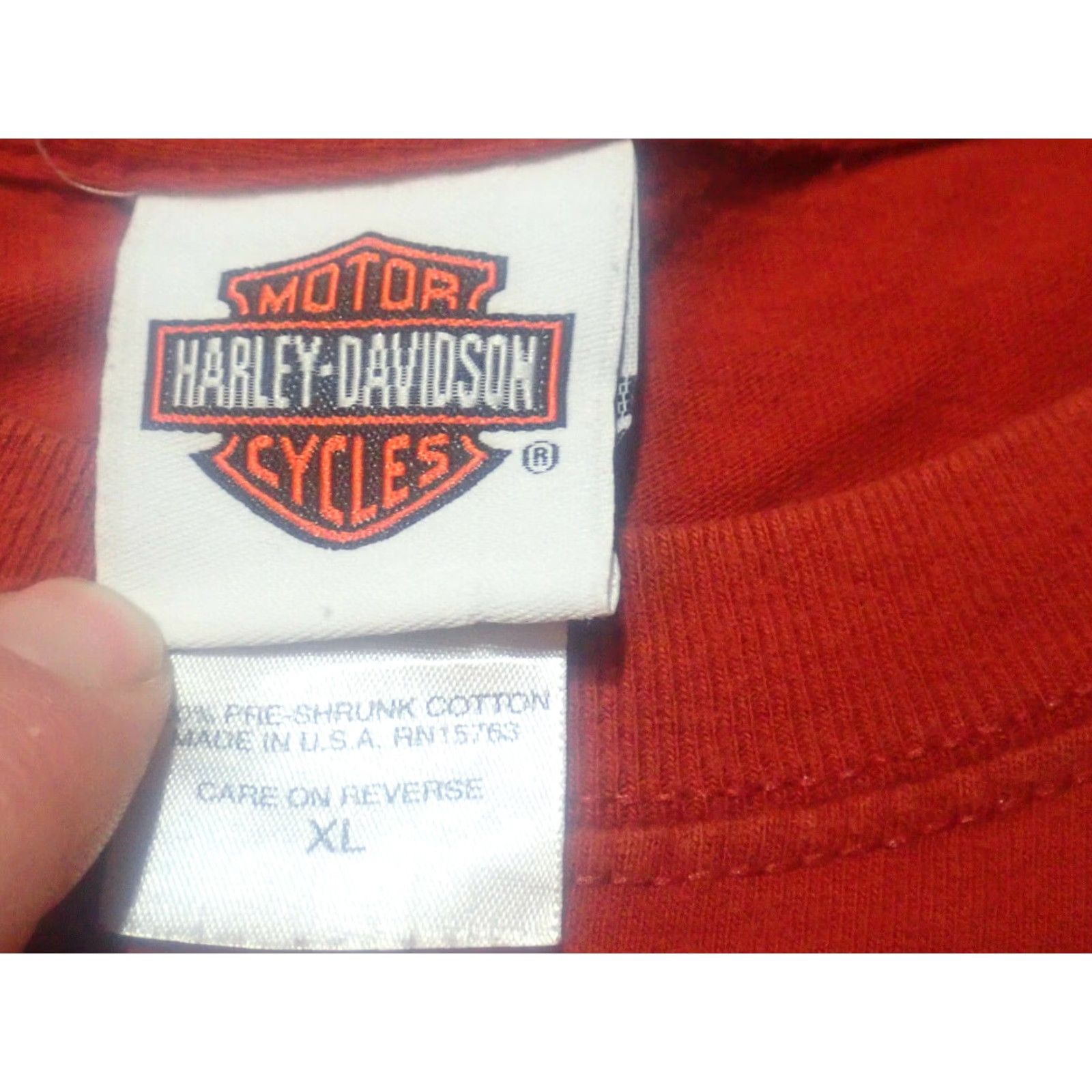 Harley Davidson VINTAGE Harley-Davidson Tee T-Shirt XL Men Harley-Davidson Deadwood Sturgis USA Made Biker Size US XL / EU 56 / 4 - 4 Thumbnail