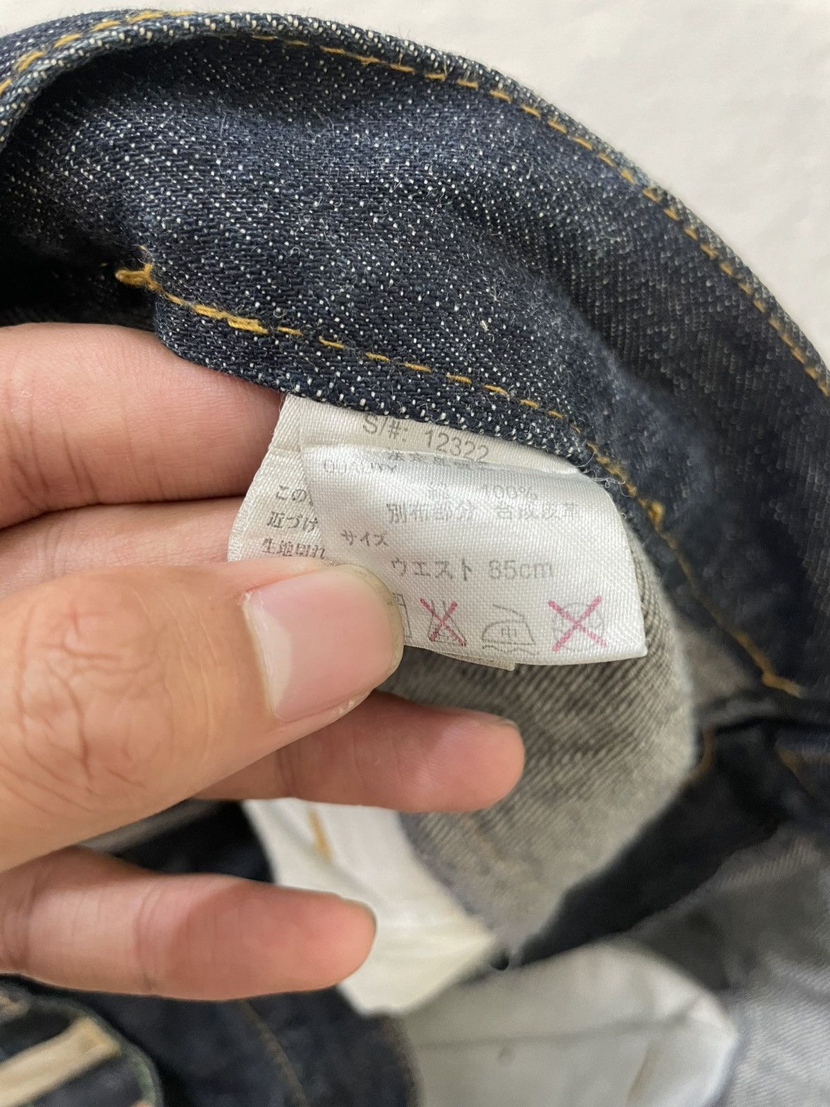 Japanese Brand 2000s Antful Jorts Double Waist RAW Denim Y2K Size US 35 - 5 Thumbnail