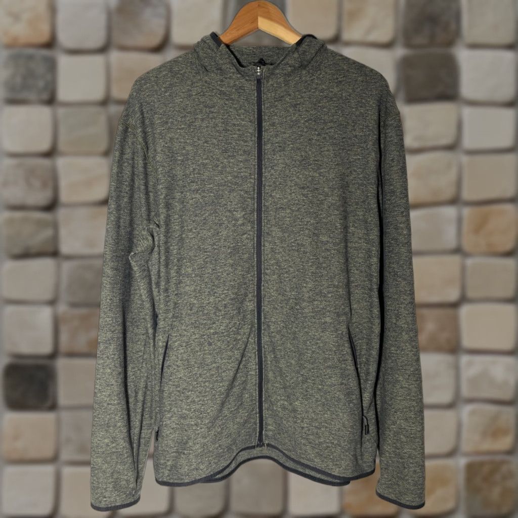 Lululemon Men's Lululemon Surge Warm Full Zip Hoodie LM4669S Heathered Green Sz L Hoodie Mens Full Zip Surge Warm Heathered Green Lululemon LM4669S Size US L / EU 52-54 / 3 - 1 Thumbnail