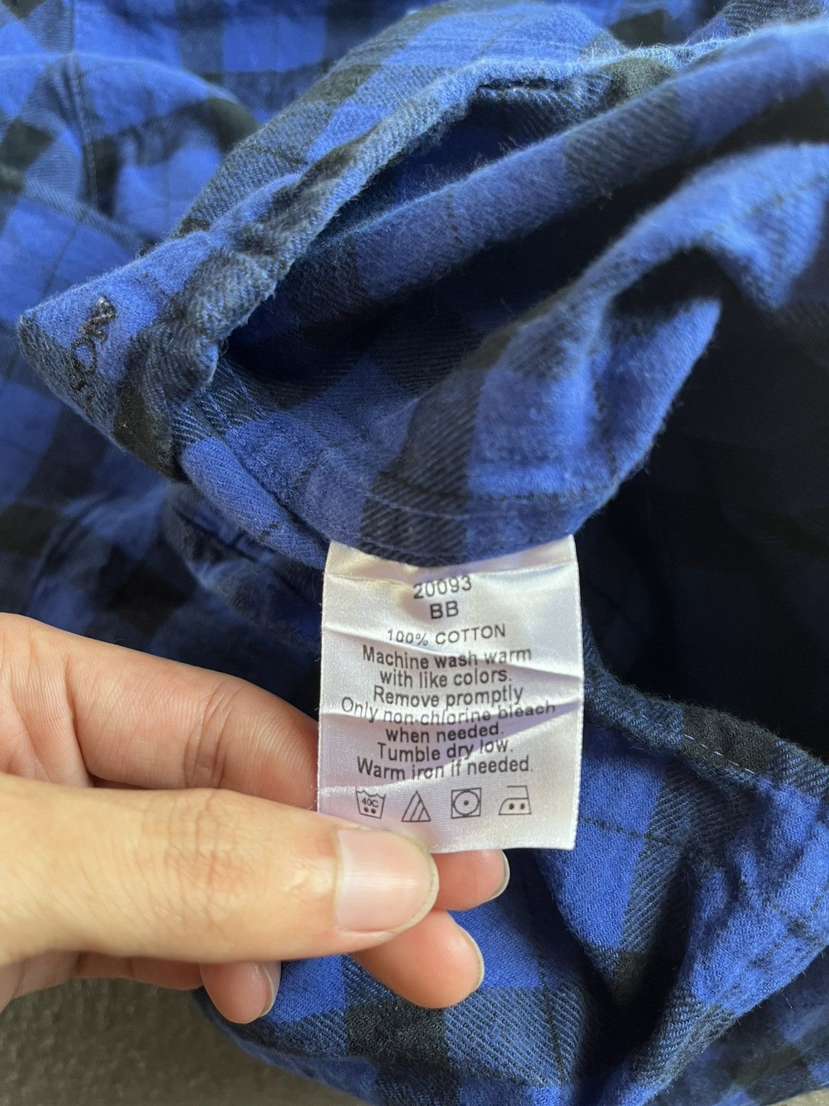 Filson Vintage Flannel Plaid Blue Black Thick Cotton B/D Shirt Size US M / EU 48-50 / 2 - 14 Thumbnail