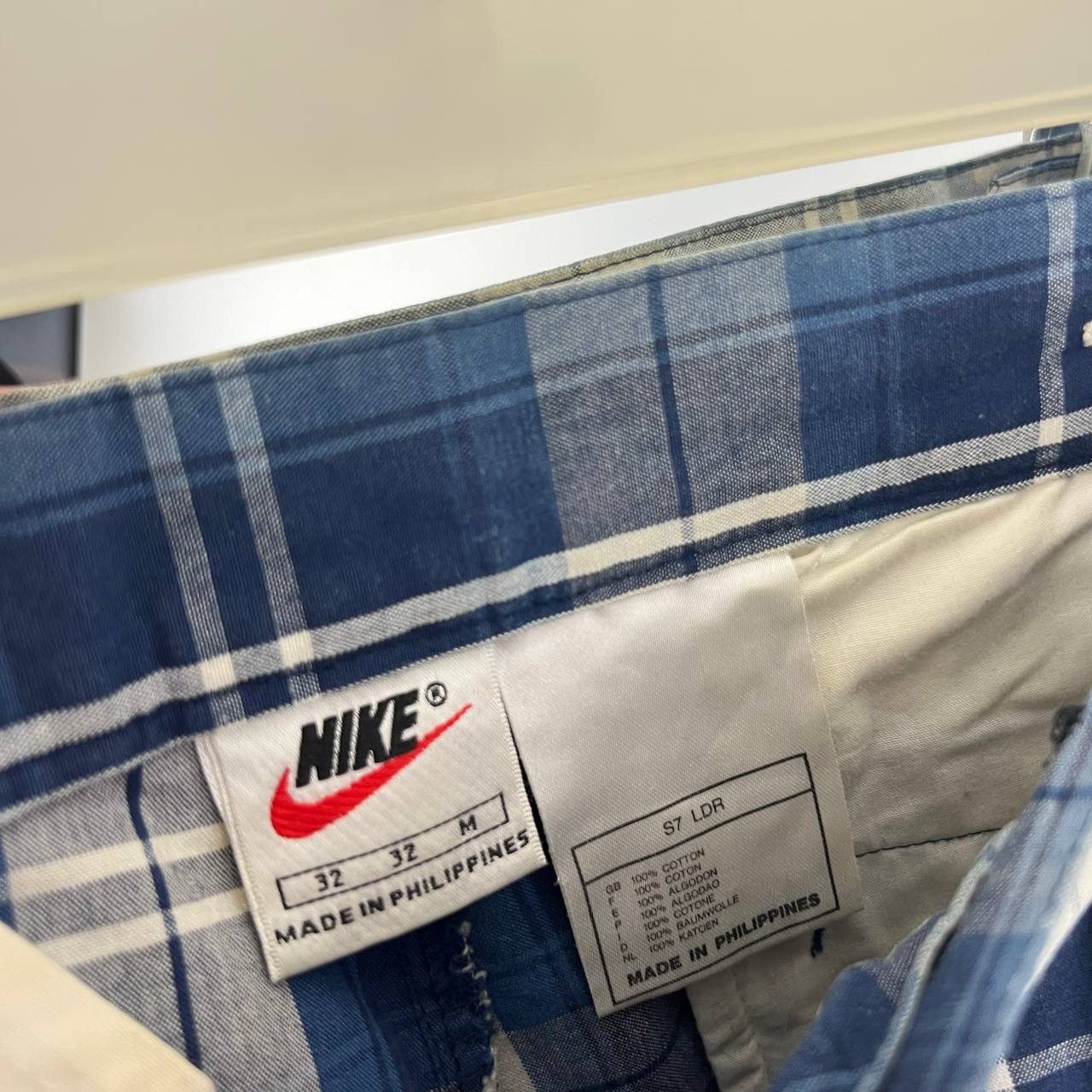 Vintage Vintage Y2K Nike Court Checkered Chino Shorts Size US 32 / EU 48 - 4 Thumbnail