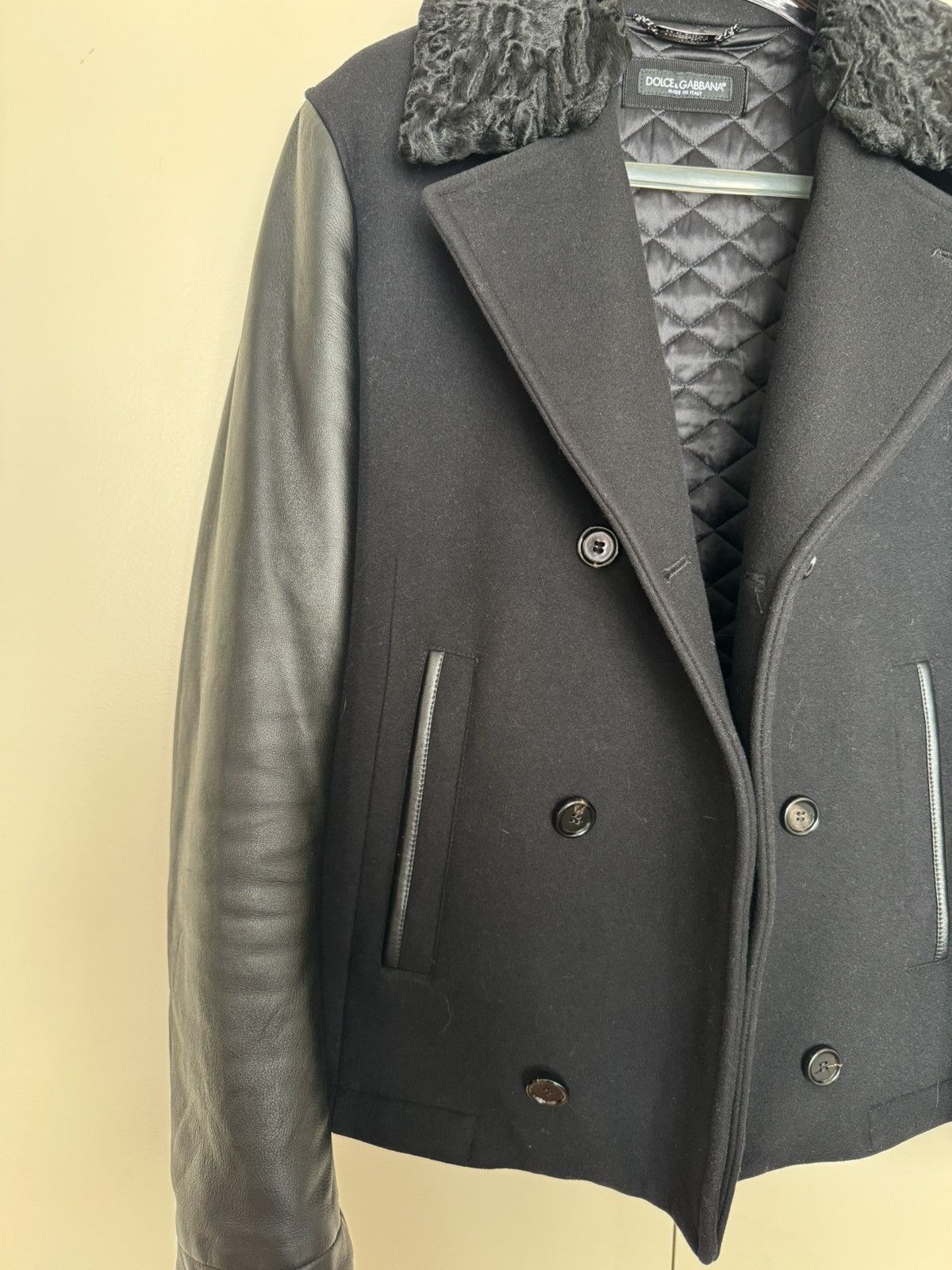 Dolce & Gabbana Dolce Gabbana Bomber with leather sleeves Size US M / EU 48-50 / 2 - 3 Thumbnail
