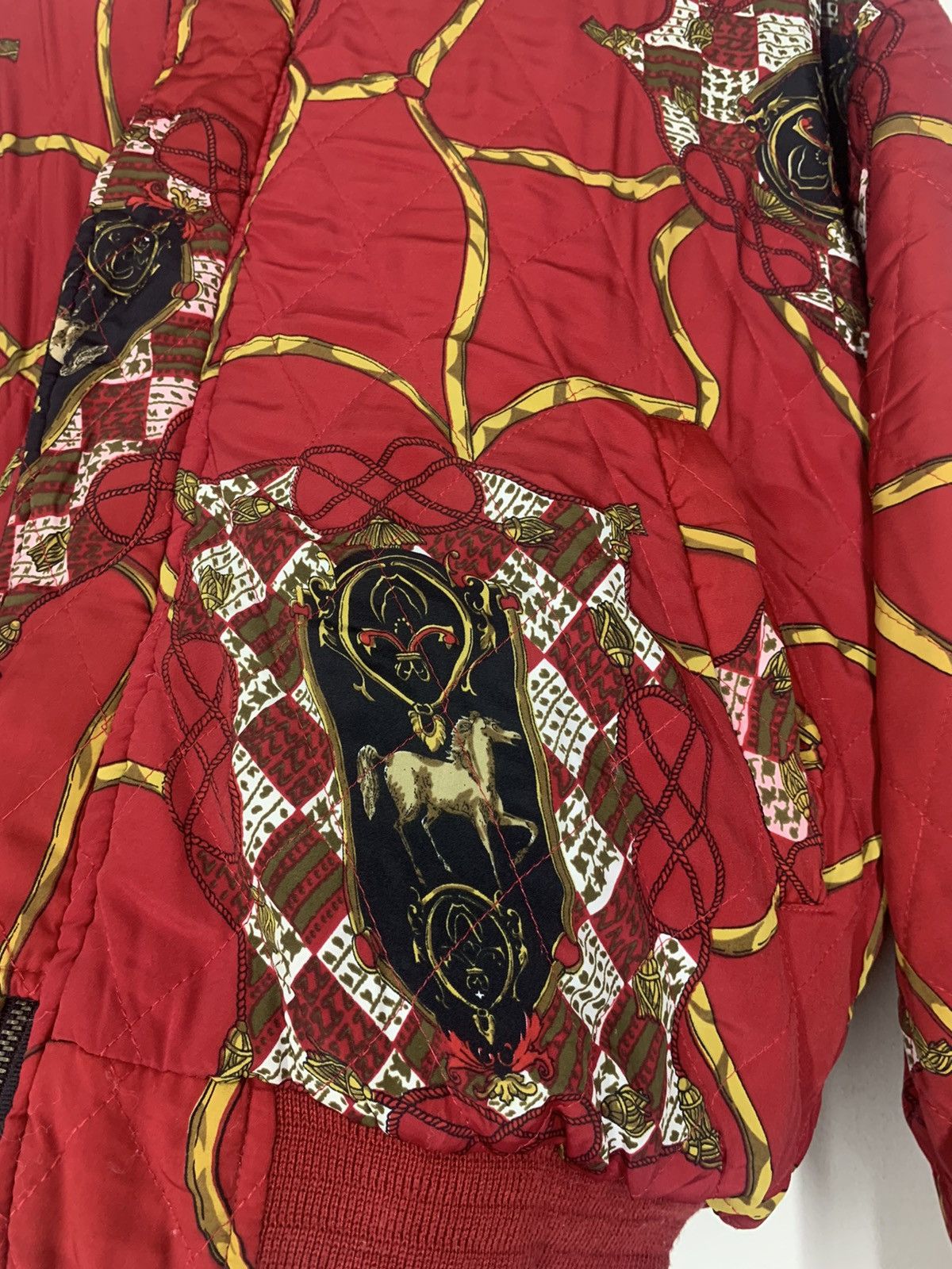Hysteric Glamour Japanese Brand Baroque Velour Reversible Bomber Jacket Size US M / EU 48-50 / 2 - 8 Thumbnail