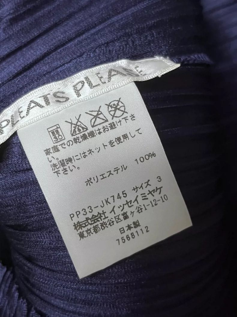Issey Miyake Issey Miyake size:3 Dark blue pleated long-sleeved shirt Size S / US 4 / IT 40 - 5 Thumbnail