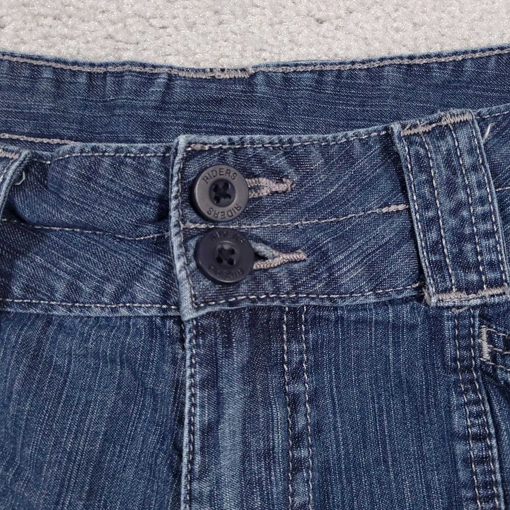 Lee VINTAGE Lee Riders Shorts Women 10 M Blue 100% Cotton Denim Medium Wash Mom Size 32" / US 10 / IT 46 - 3 Thumbnail